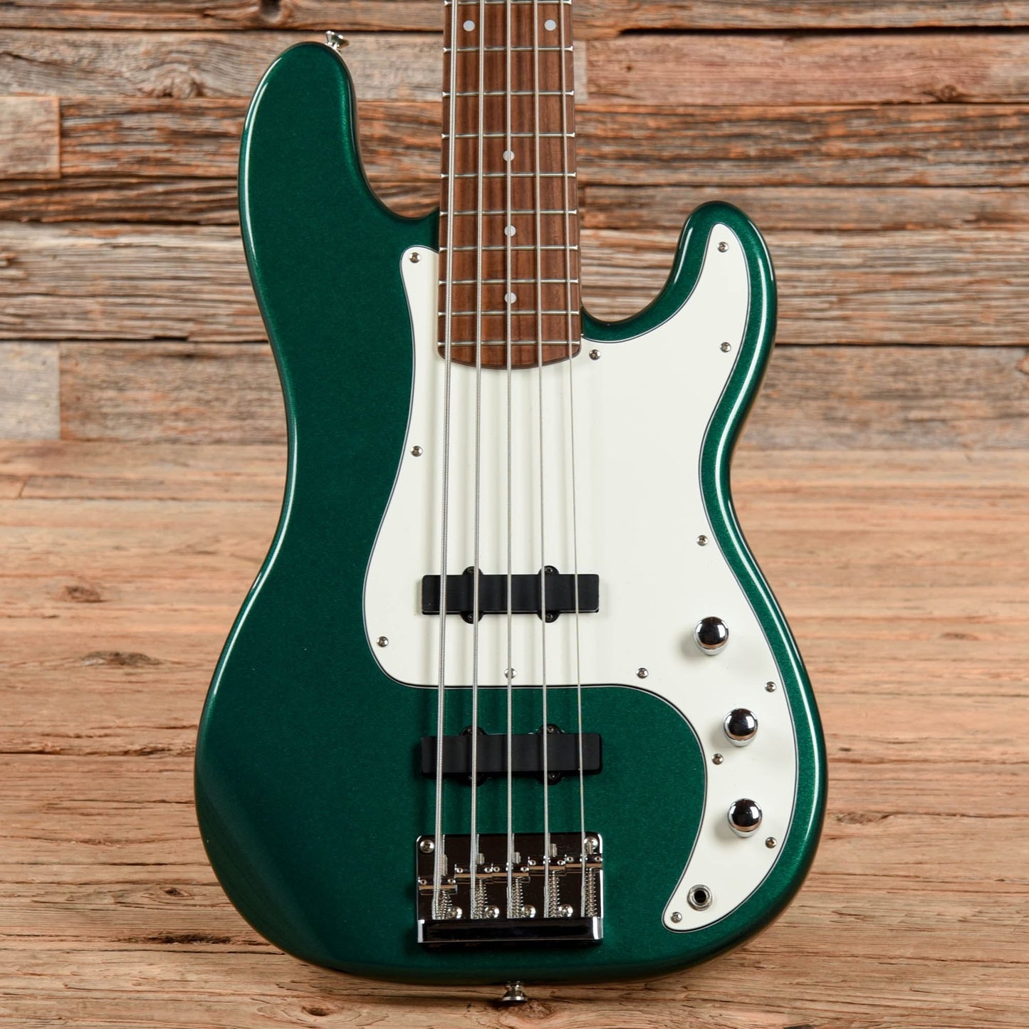 Squier Standard Precision Bass Special 5 Green Metallic 2000 Bass Guitars / 5-String or More