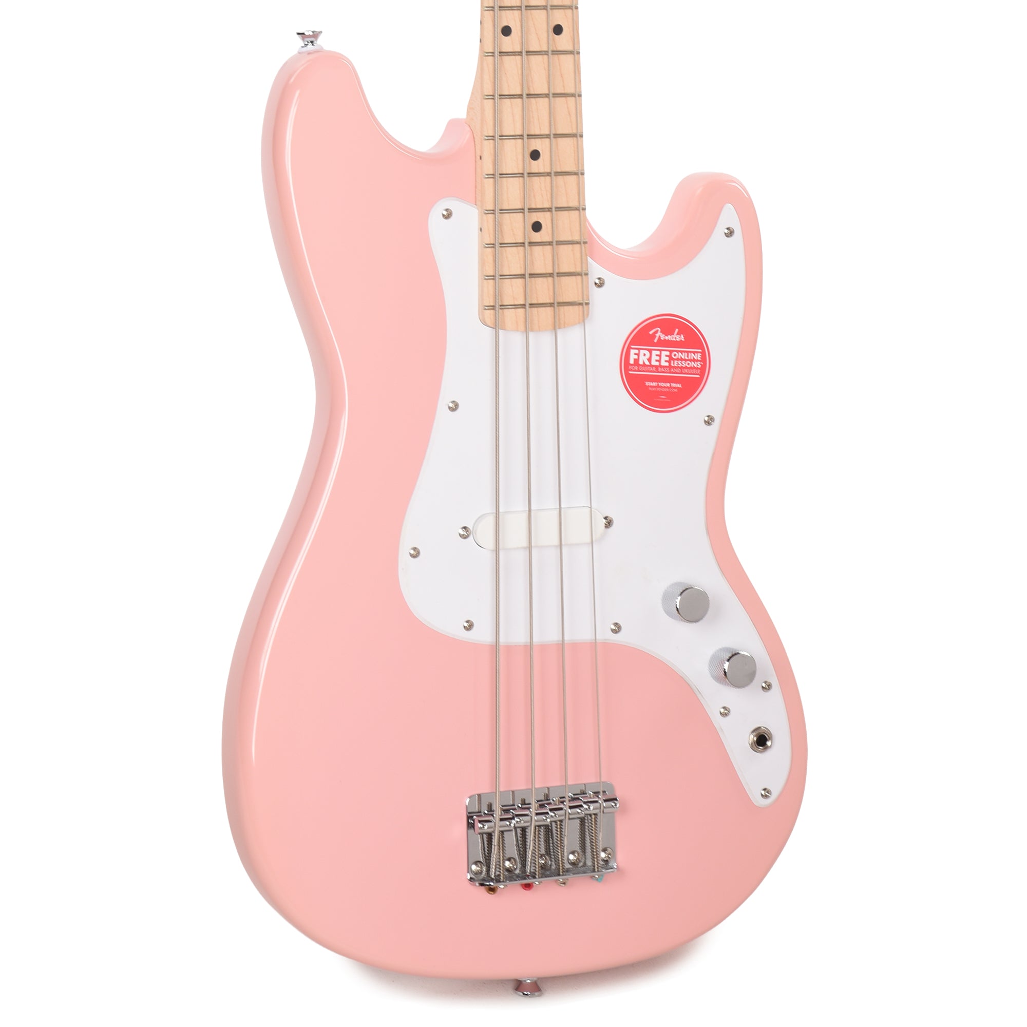 Squier Sonic Bronco Bass Shell Pink – Chicago Music Exchange