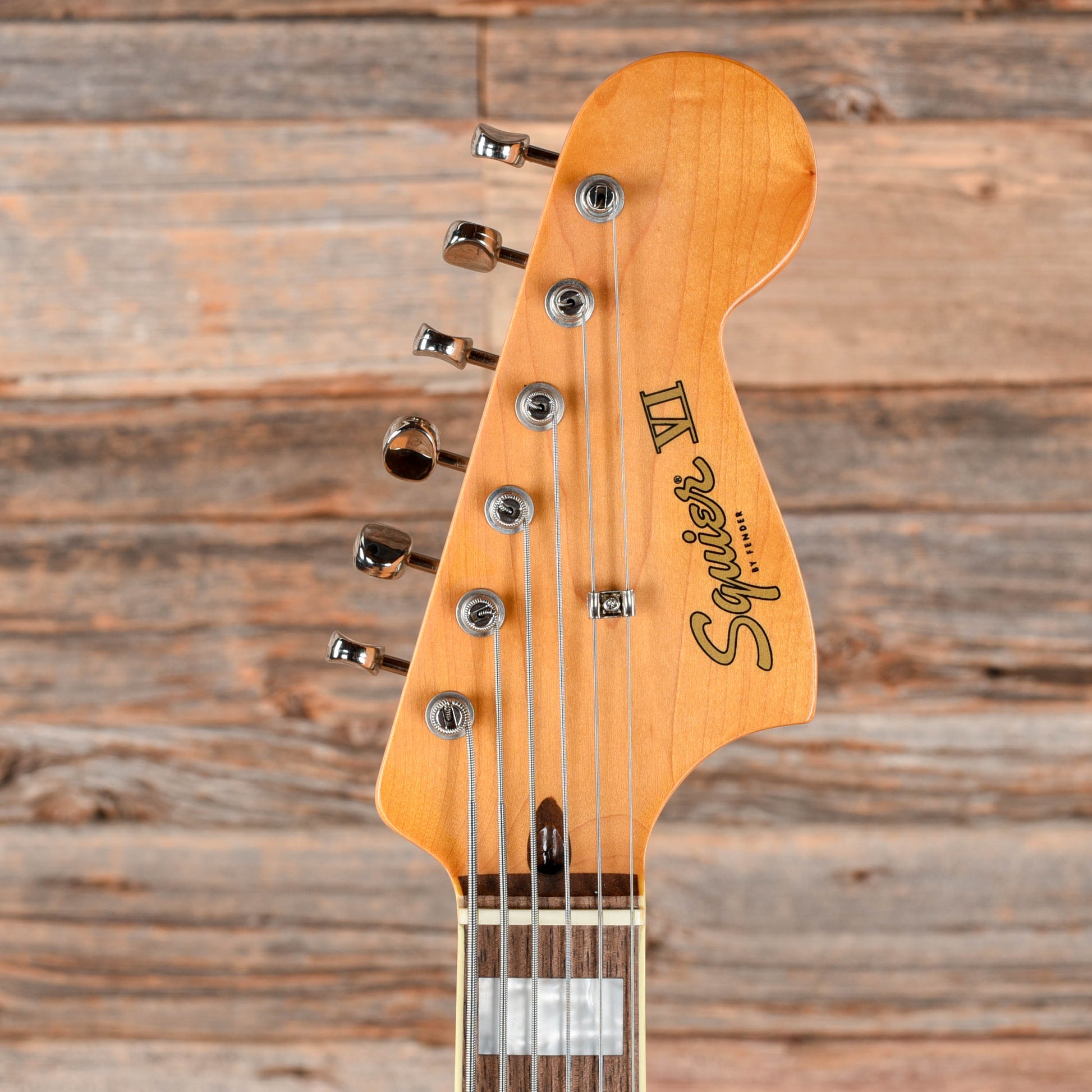 Squier Bass VI Black 2023 Bass Guitars