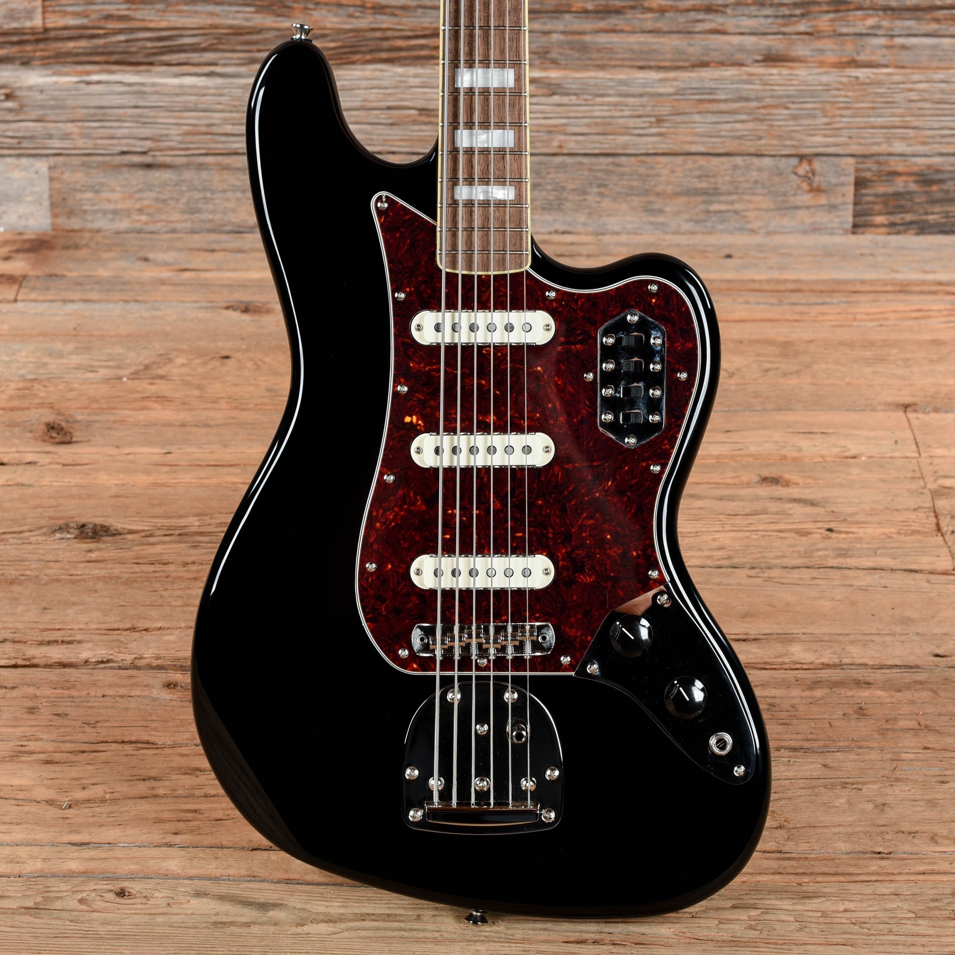 Squier Bass VI Black 2023 Bass Guitars
