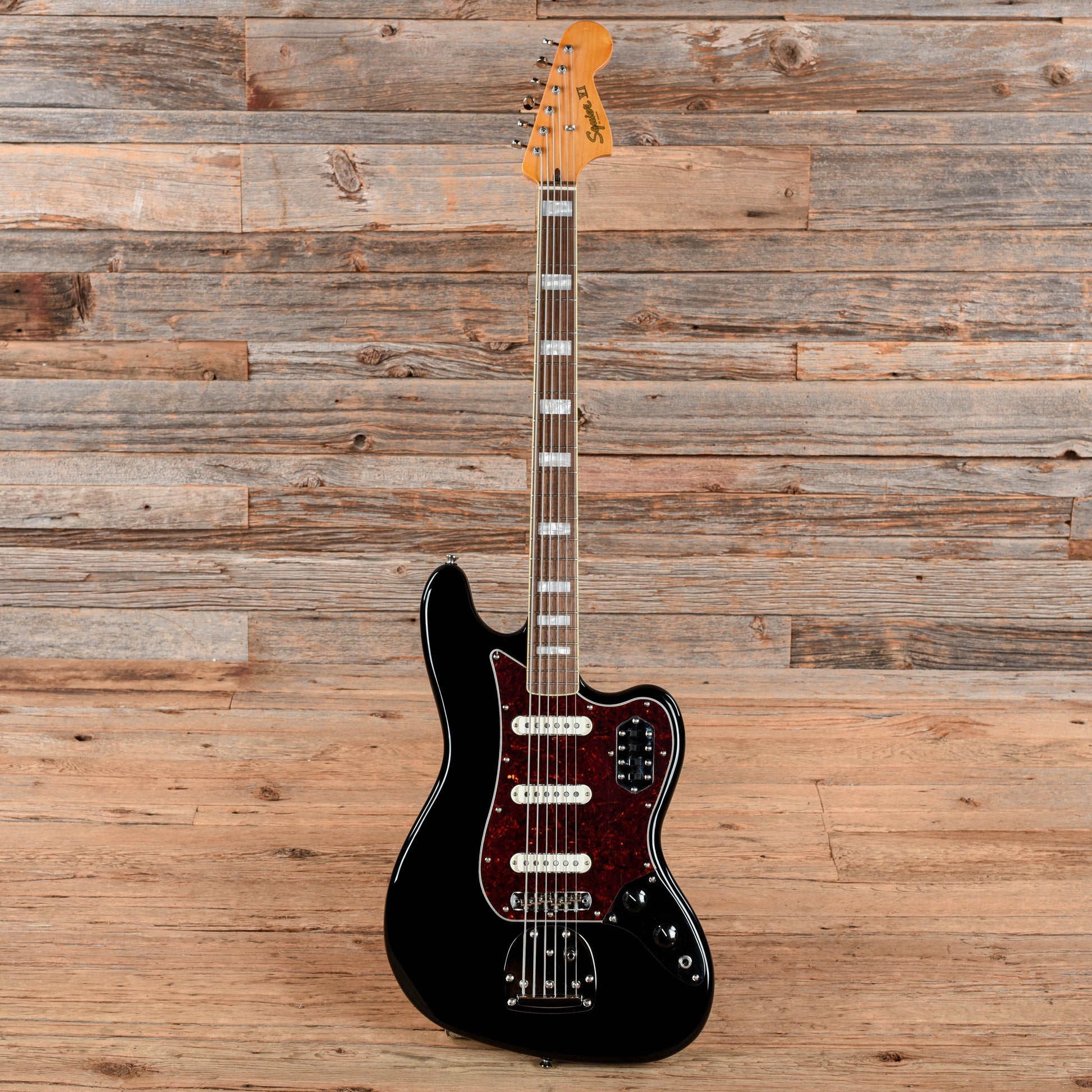 Squier Bass VI Black 2023 Bass Guitars