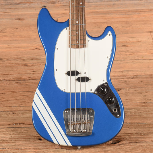 Squier Classic Vibe '60s Competition Mustang Bass Lake Placid Blue with Olympic White Stripes 2023 Bass Guitars
