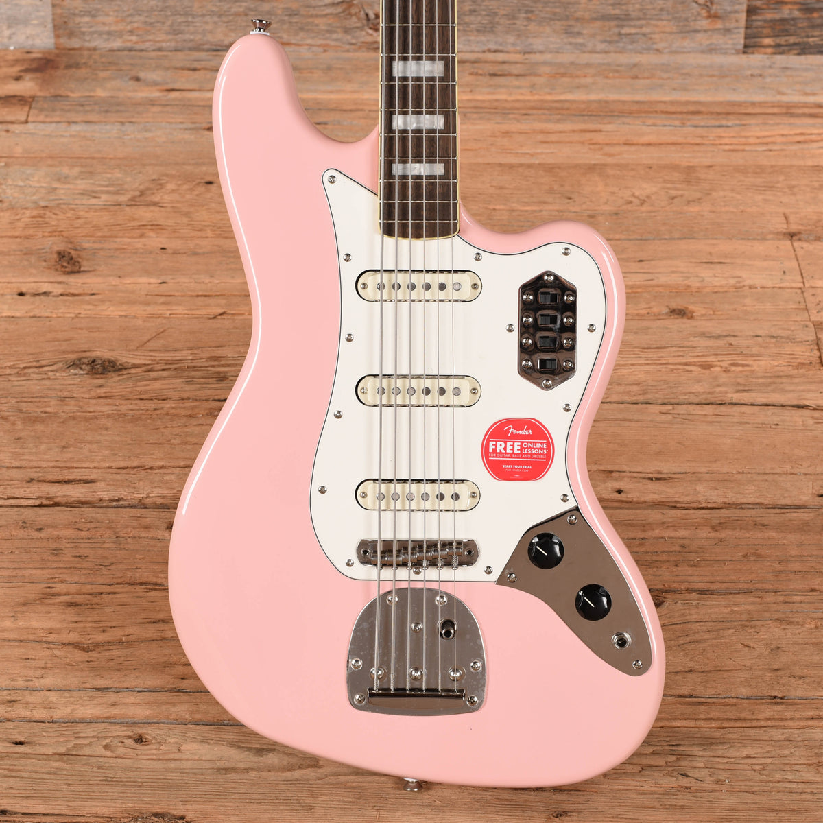 Squier Classic Vibe Bass VI Shell Pink 2021 Bass Guitars