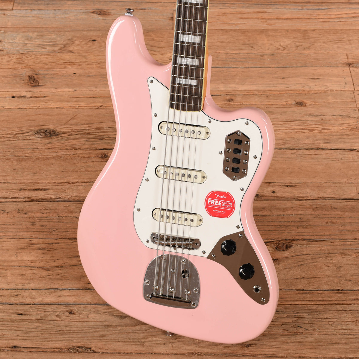 Squier Classic Vibe Bass VI Shell Pink 2021 Bass Guitars