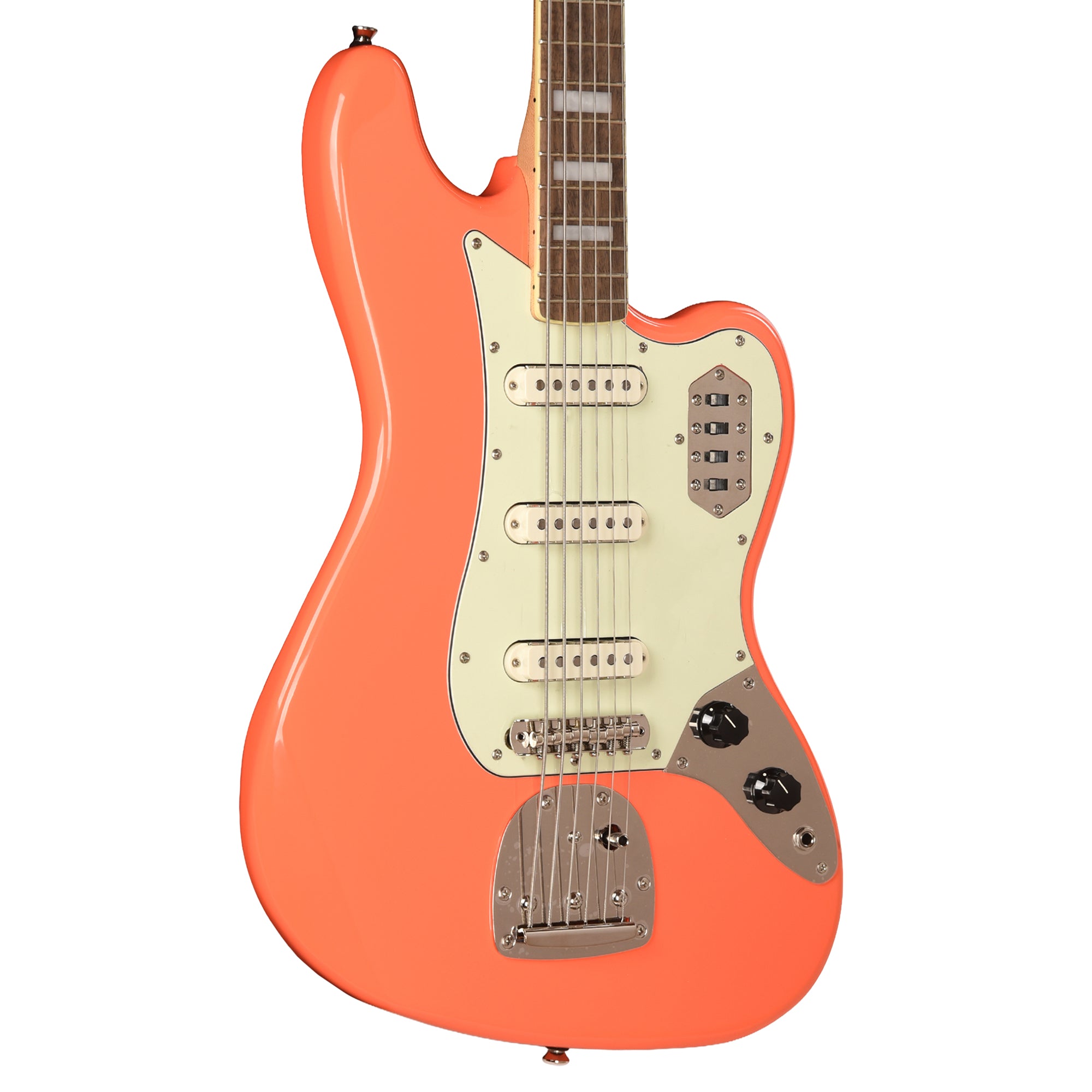 Squier Classic Vibe Bass VI Tahitian Coral Bass Guitars