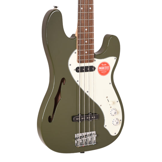 Squier Paranormal Precision Bass Thinline SJ Olive Bass Guitars