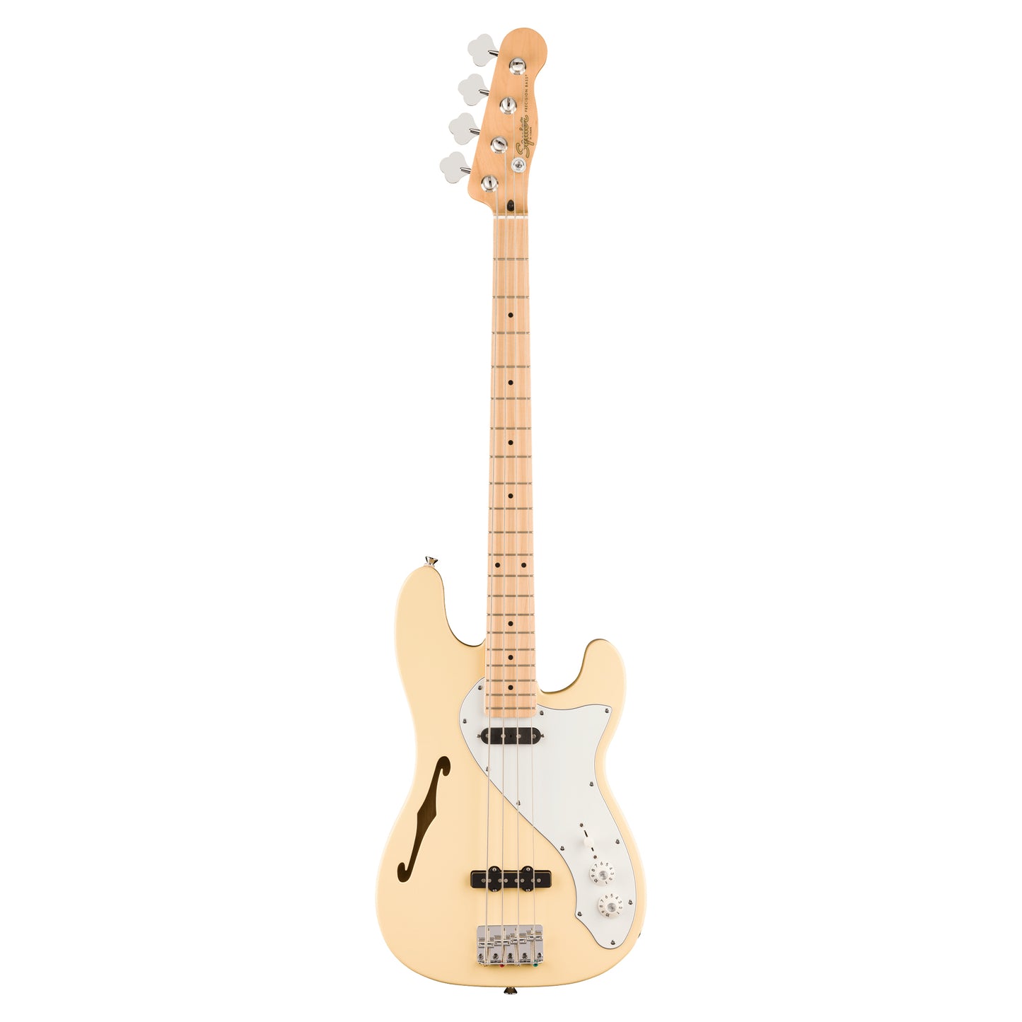 Squier Paranormal Precision Bass Thinline SJ Vintage White Bass Guitars