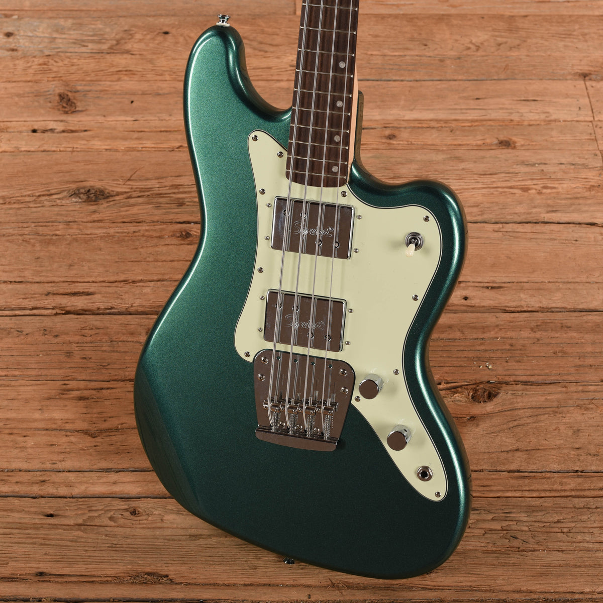 Squier Squier Paranormal Rascal Bass HH Sherwood Green 2023 Bass Guitars