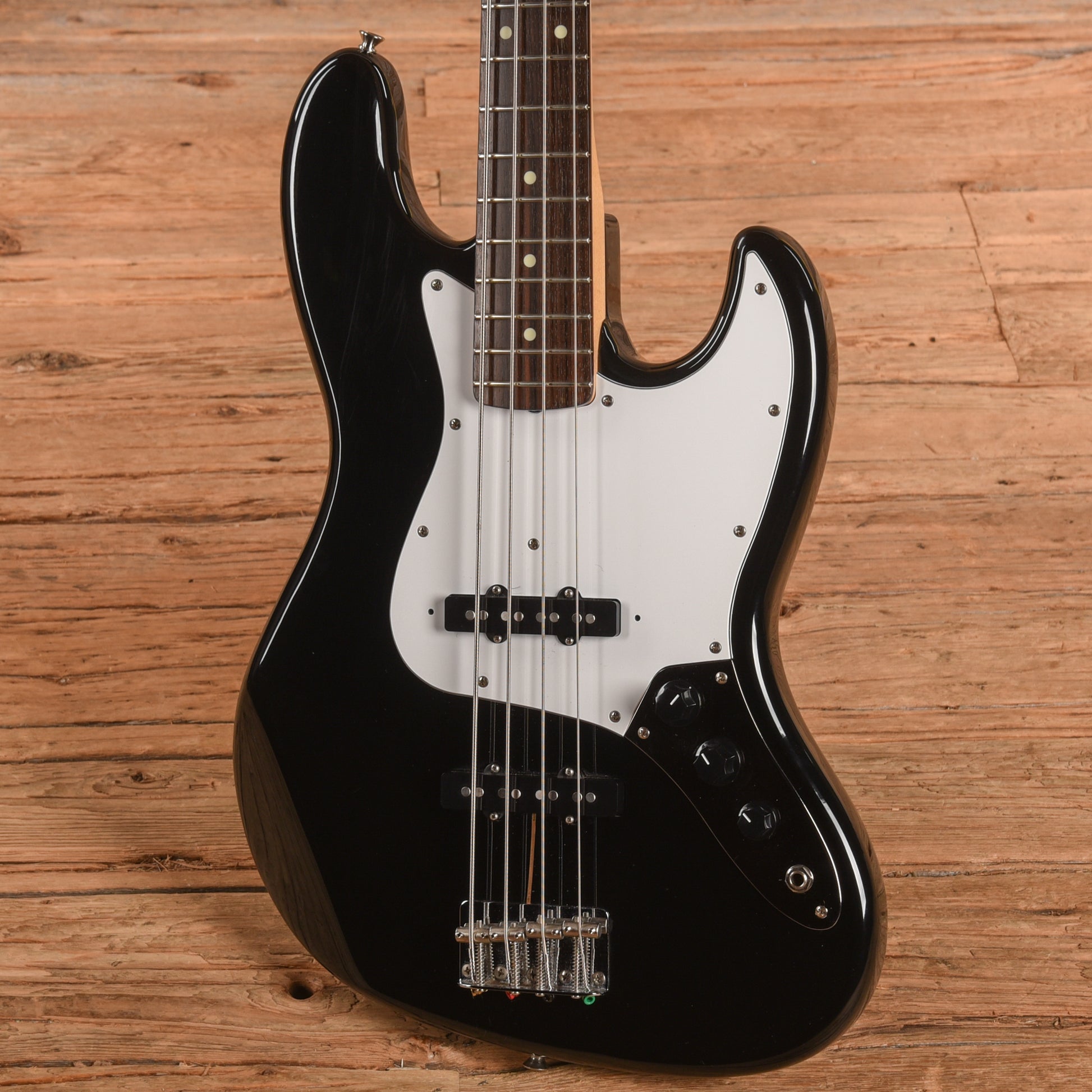 Squier Standard Jazz Bass Black 1984 Bass Guitars