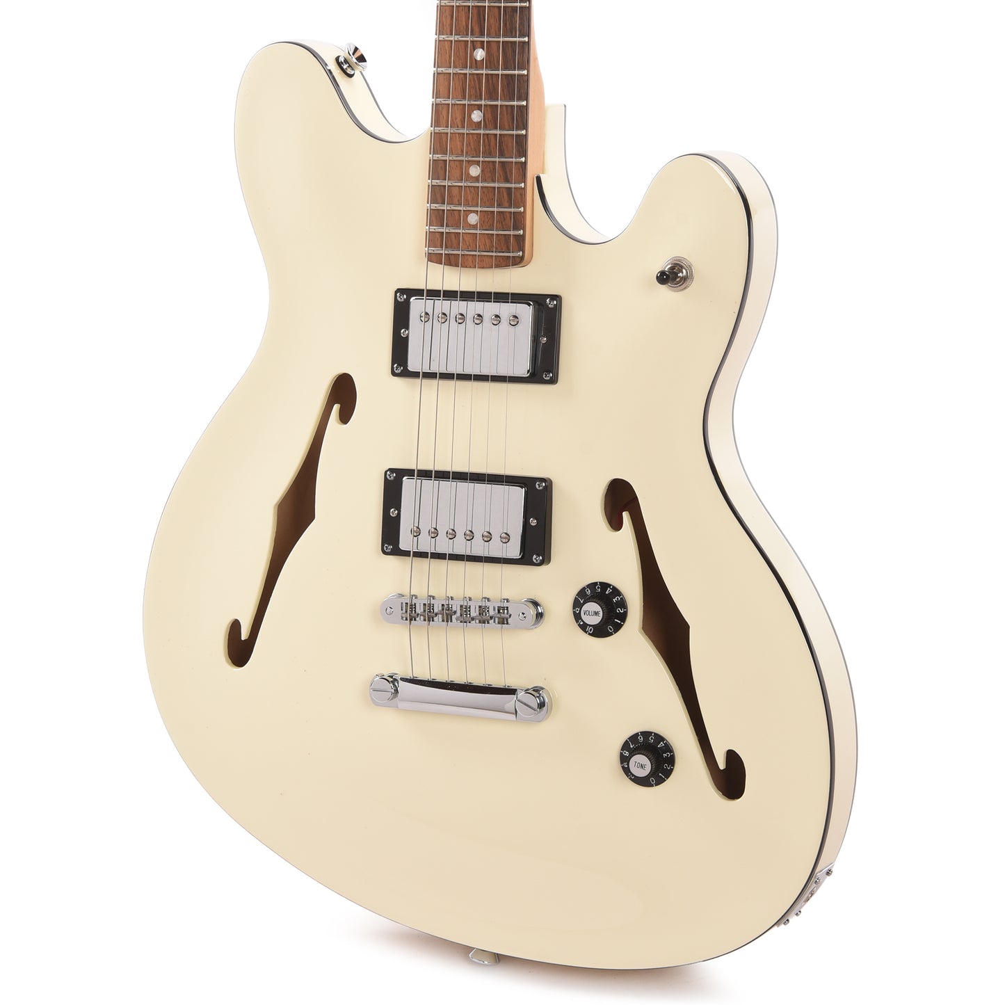 Squier Affinity Series Starcaster Deluxe Olympic White Electric Guitars / Semi-Hollow