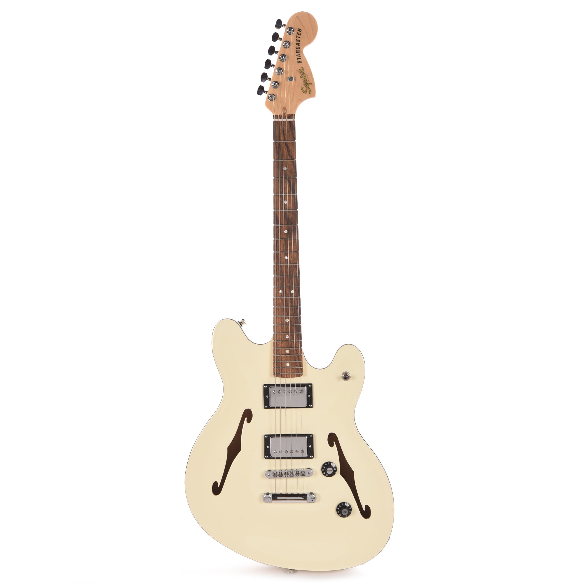 Squier Starcaster セミホロウボディ ホワイト Squier Affinity Series Starcaster Deluxe Olympic White – Chicago