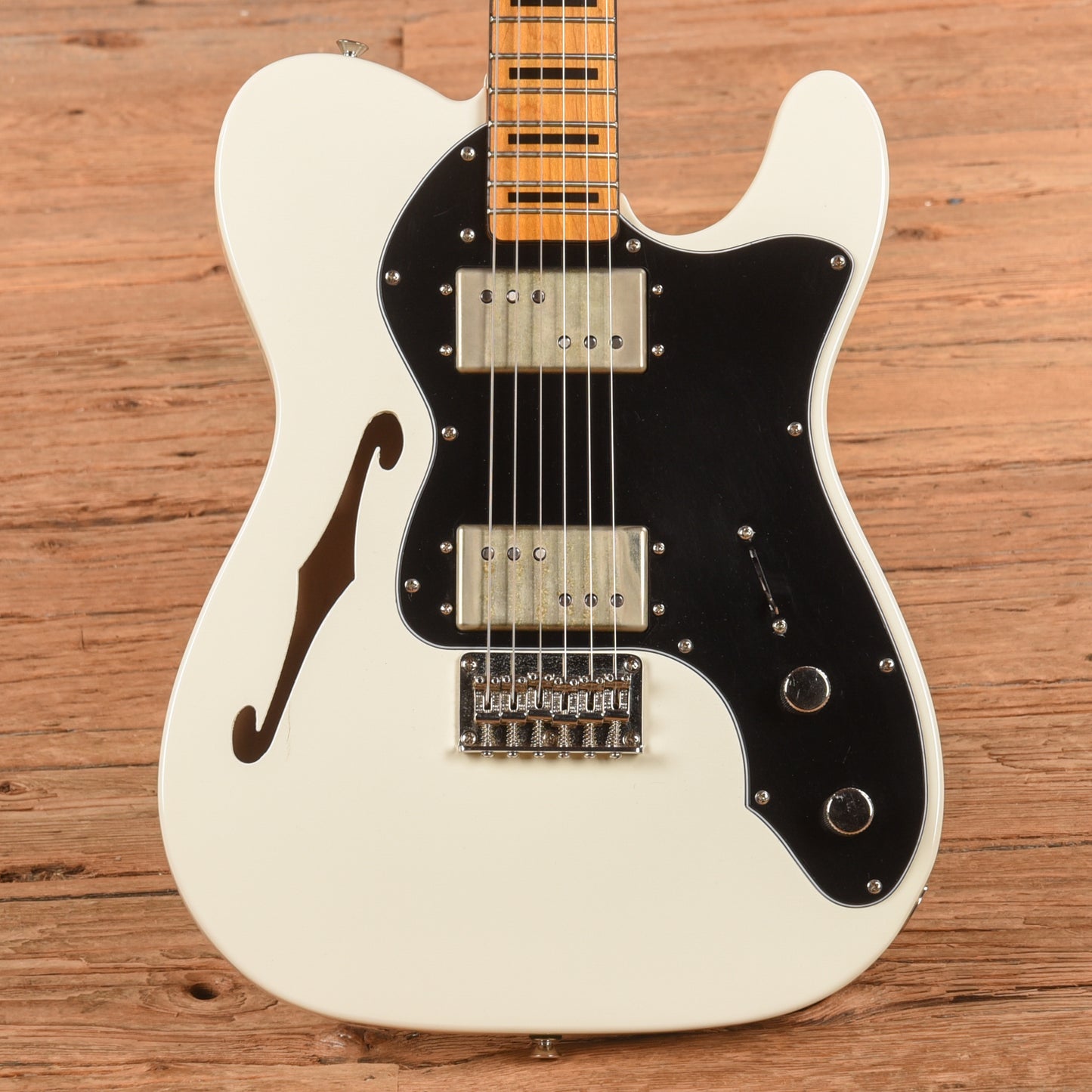 Squier FSR Classic Vibe '70s Telecaster Thinline Olympic White 2021 Electric Guitars / Semi-Hollow