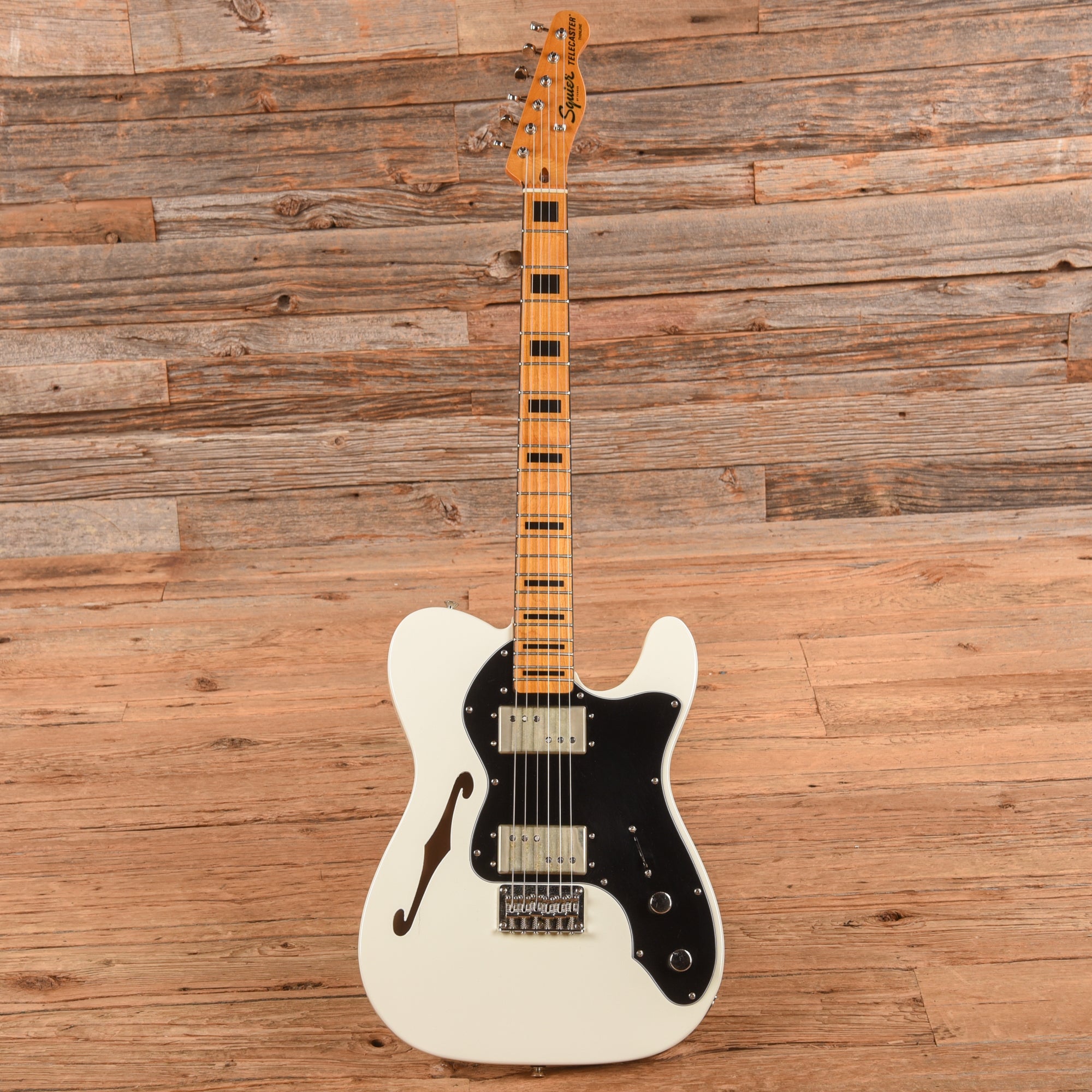 Squier FSR Classic Vibe '70s Telecaster Thinline Olympic White 2021 Electric Guitars / Semi-Hollow