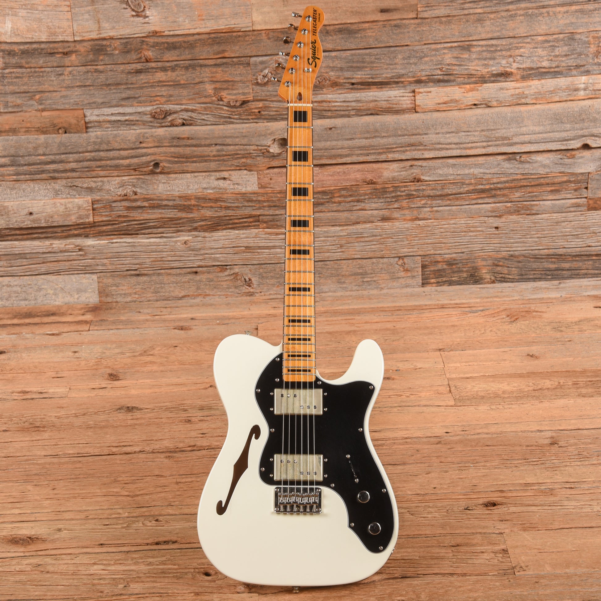 Squier FSR Classic Vibe '70s Telecaster Thinline Olympic White 2021 Electric Guitars / Semi-Hollow