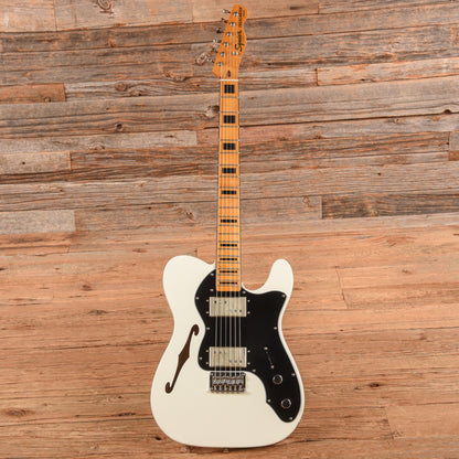 Squier FSR Classic Vibe '70s Telecaster Thinline Olympic White 2021 Electric Guitars / Semi-Hollow