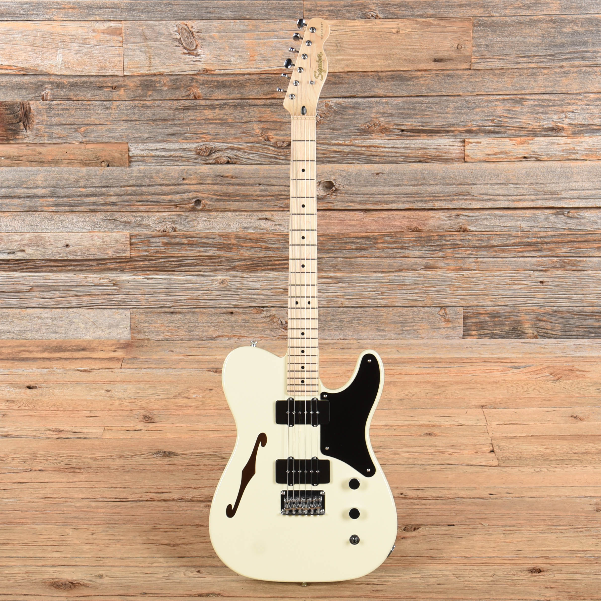 Squier Paranormal Cabronita Telecaster Thinline White 2020 Electric Guitars / Semi-Hollow