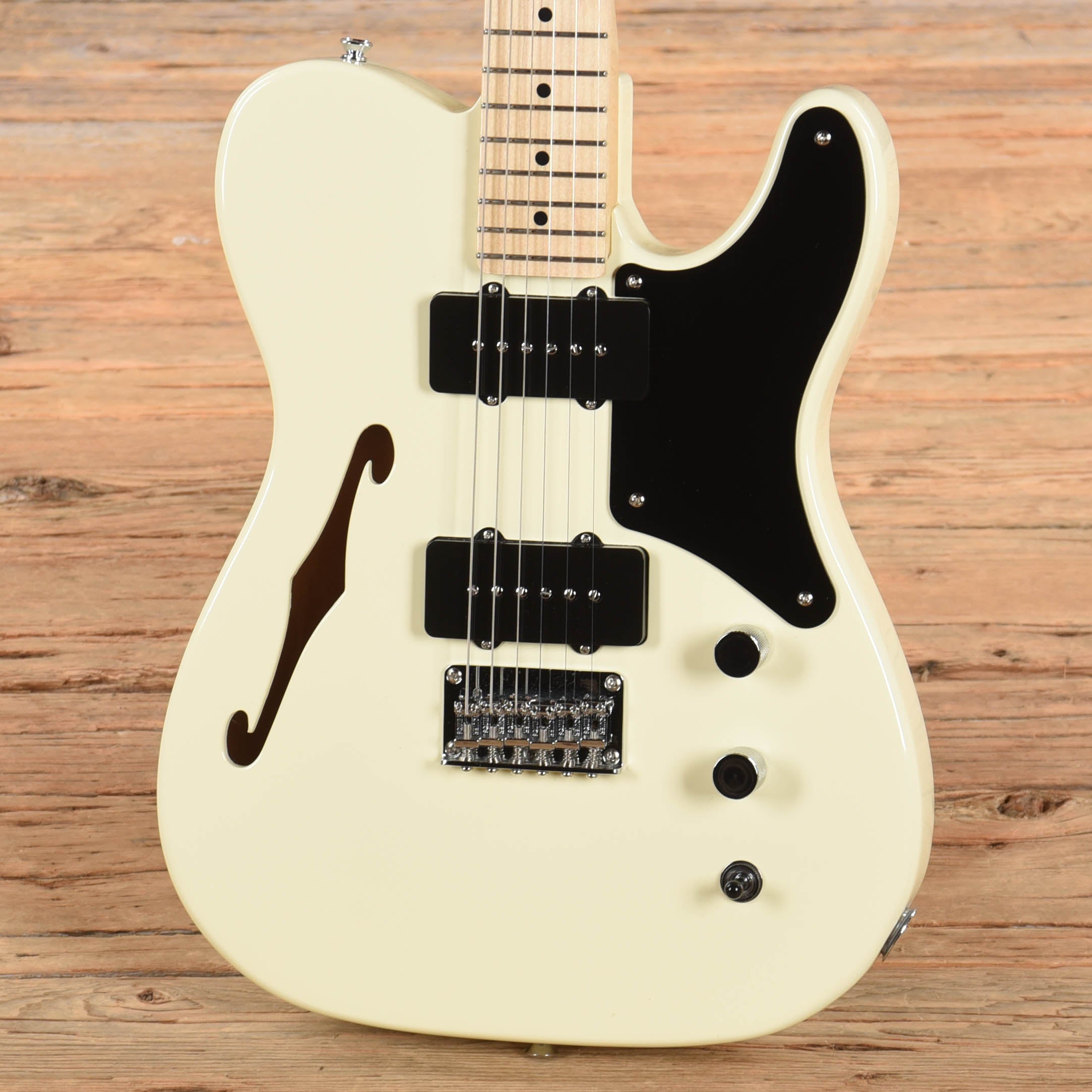 Squier Paranormal Cabronita Telecaster Thinline White 2020 Electric Guitars / Semi-Hollow