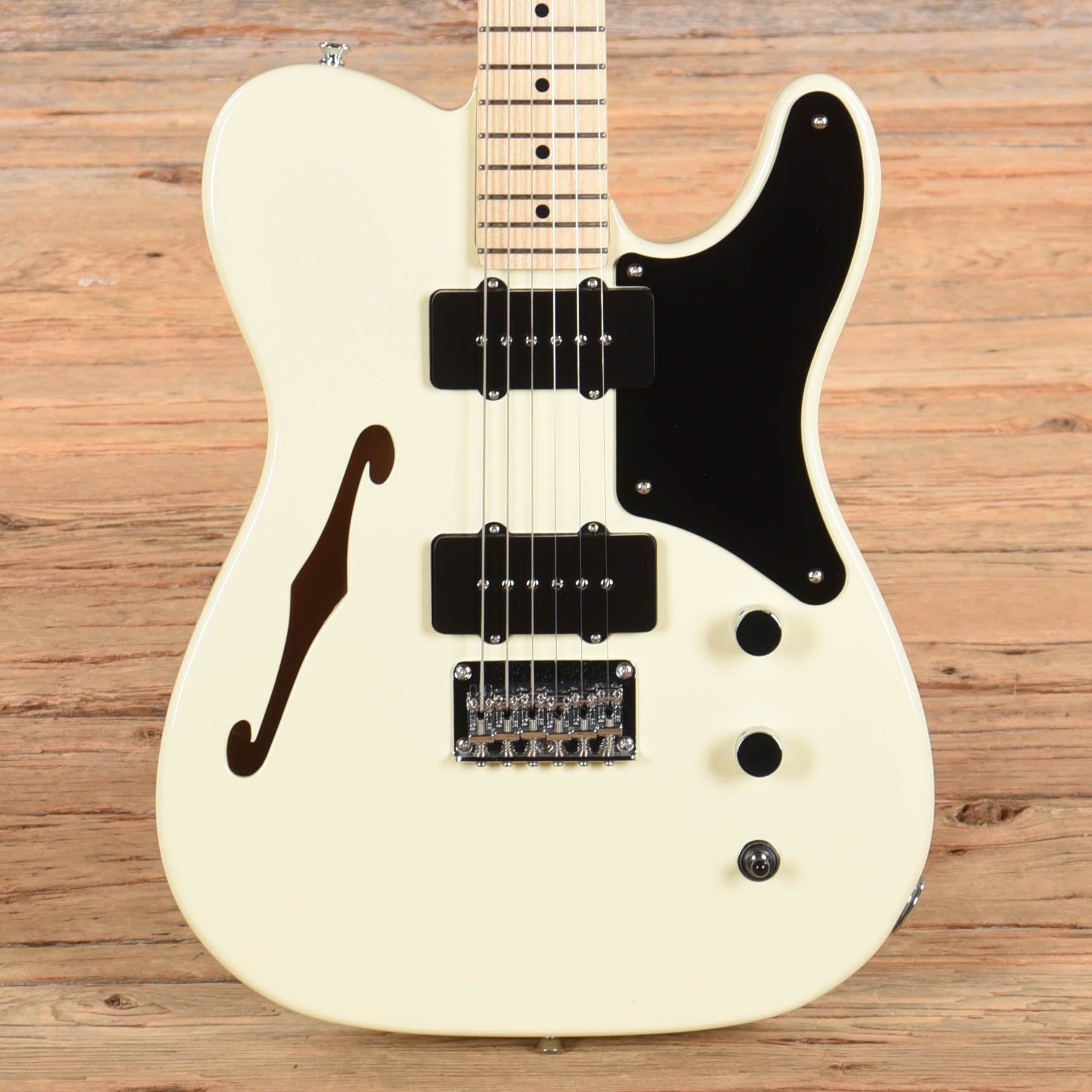 Squier Paranormal Cabronita Telecaster Thinline White 2020 Electric Guitars / Semi-Hollow