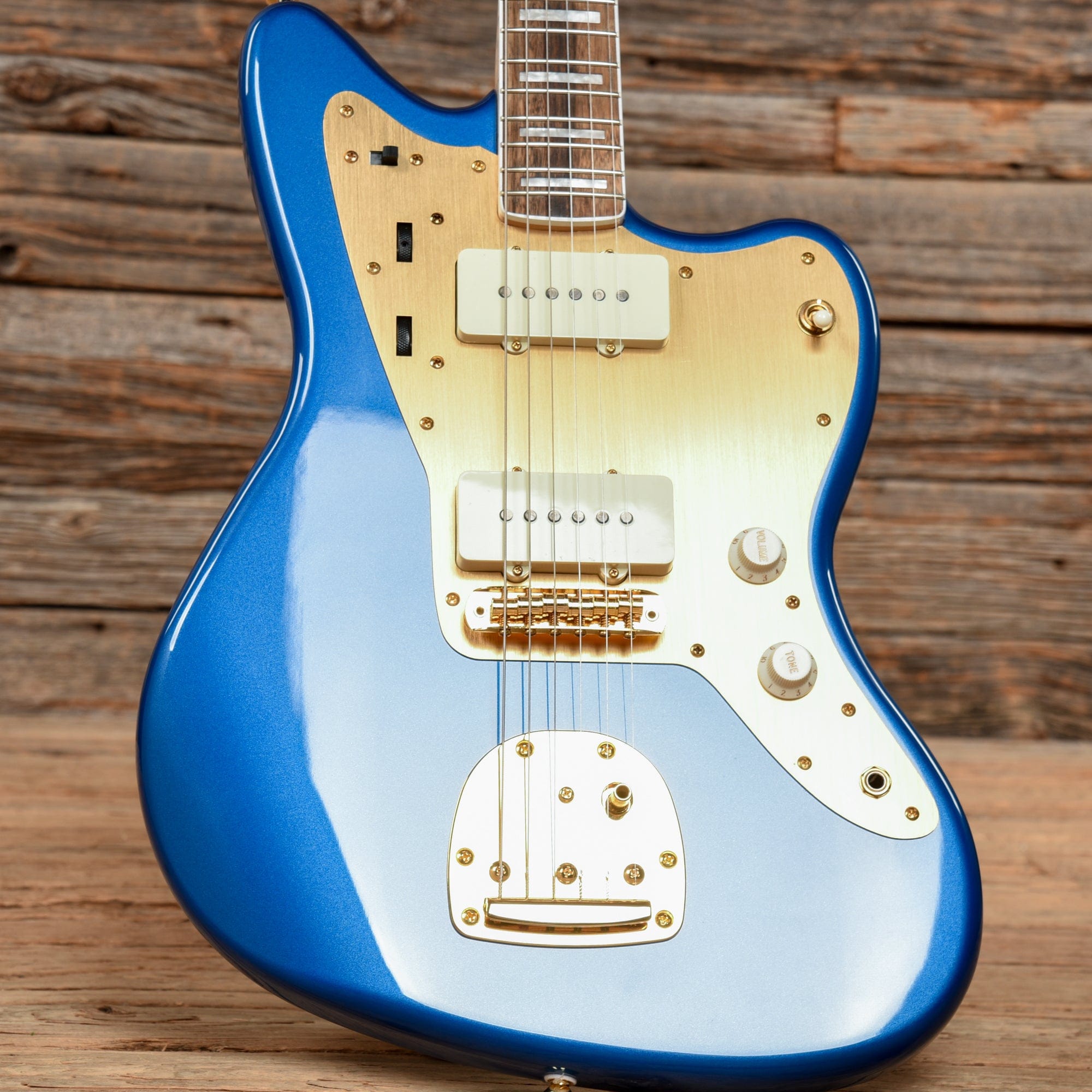 Squier 40th Anniversary Jazzmaster Gold Edition Lake Placid Blue 2022 Electric Guitars / Solid Body