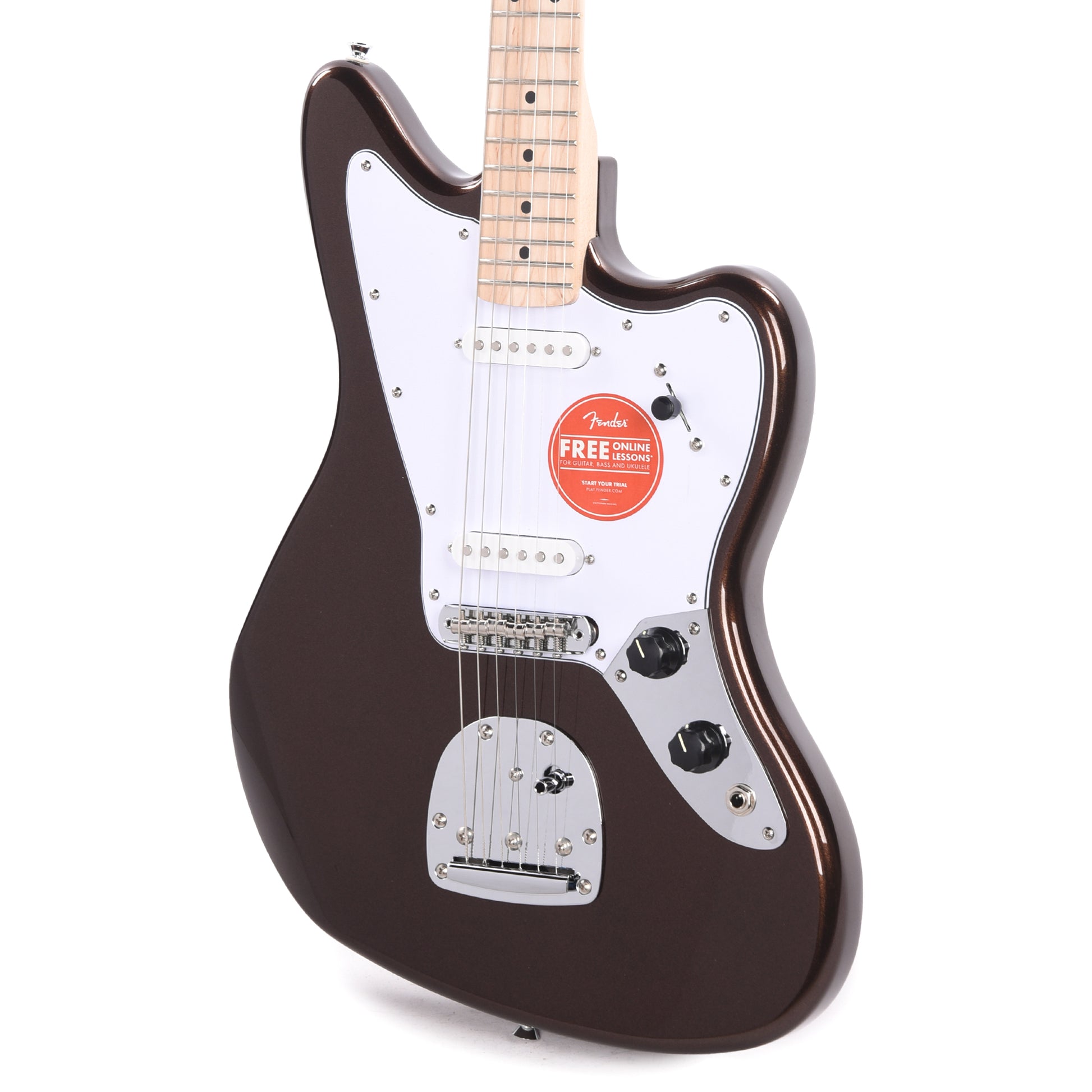 Squier Affinity Series Jaguar Mystic Metallic Brown Electric Guitars / Solid Body