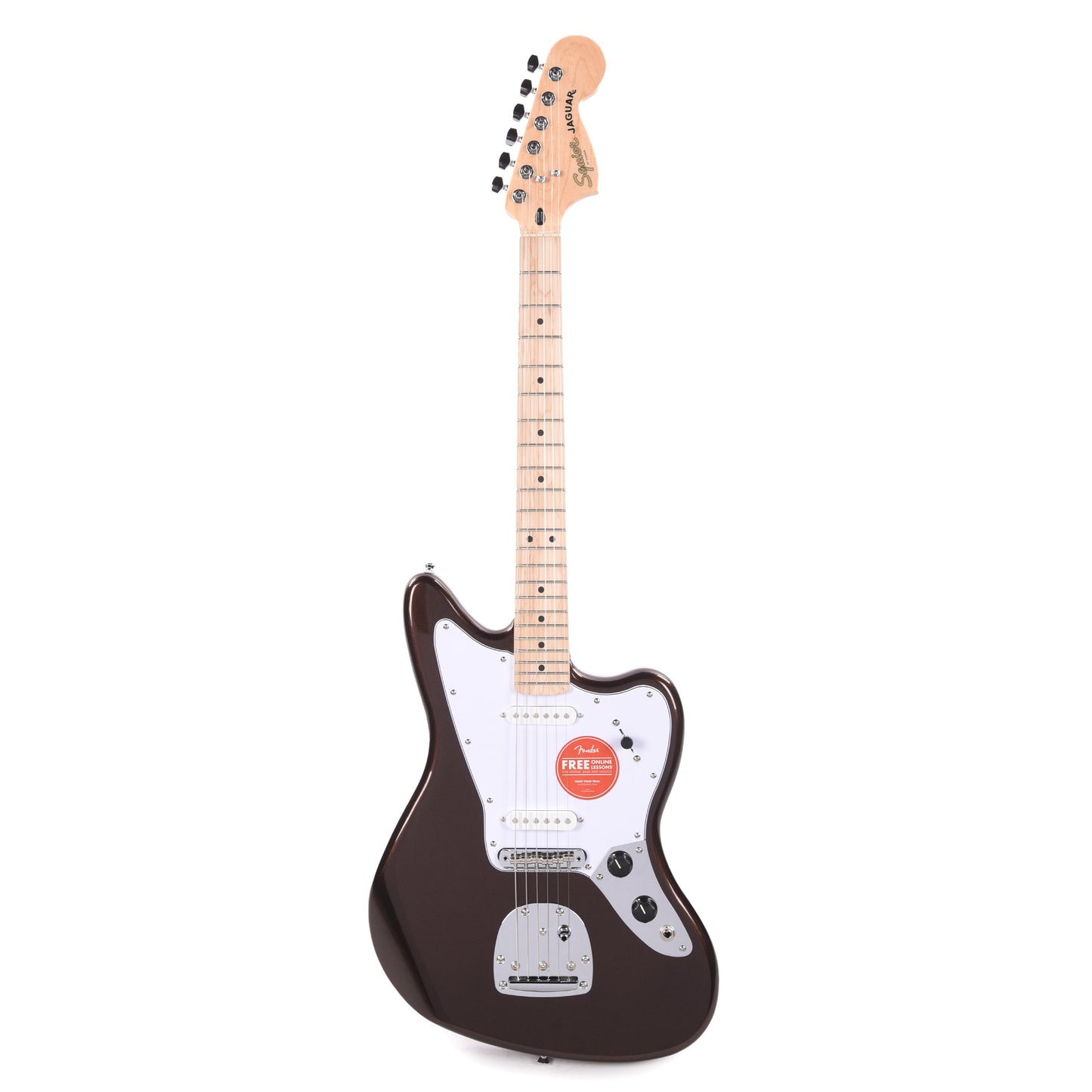 Squier Affinity Series Jaguar Mystic Metallic Brown Electric Guitars / Solid Body