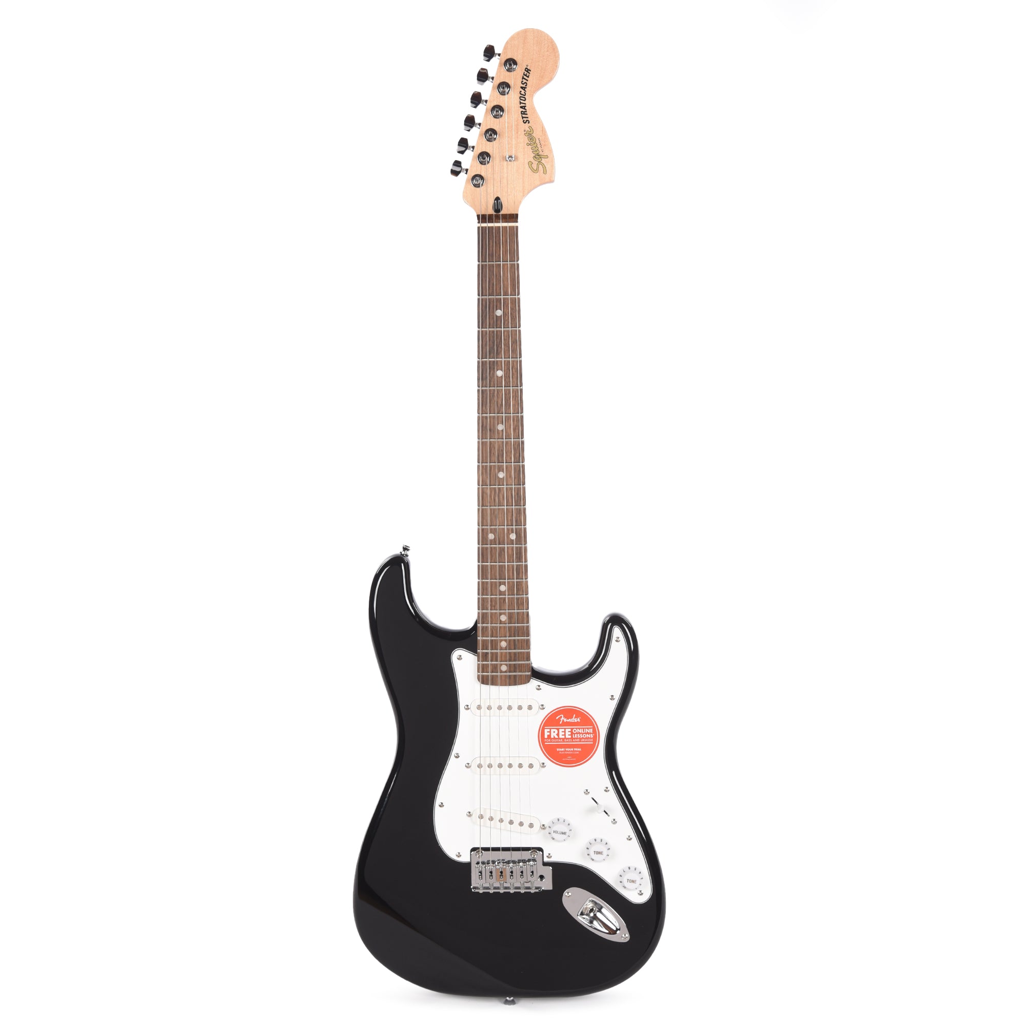 Squier Affinity Series Stratocaster Mustang Micro Pack Black Electric Guitars / Solid Body