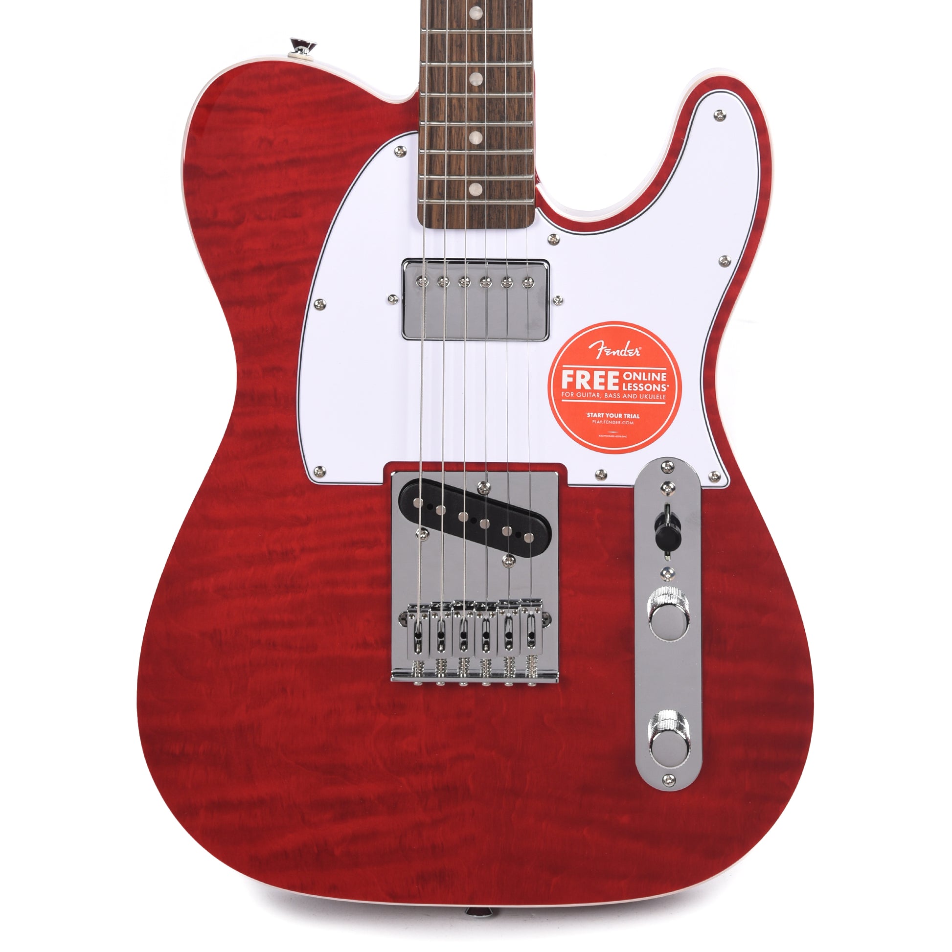 Squier Affinity Series Telecaster FMT SH Crimson Red Transparent Electric Guitars / Solid Body