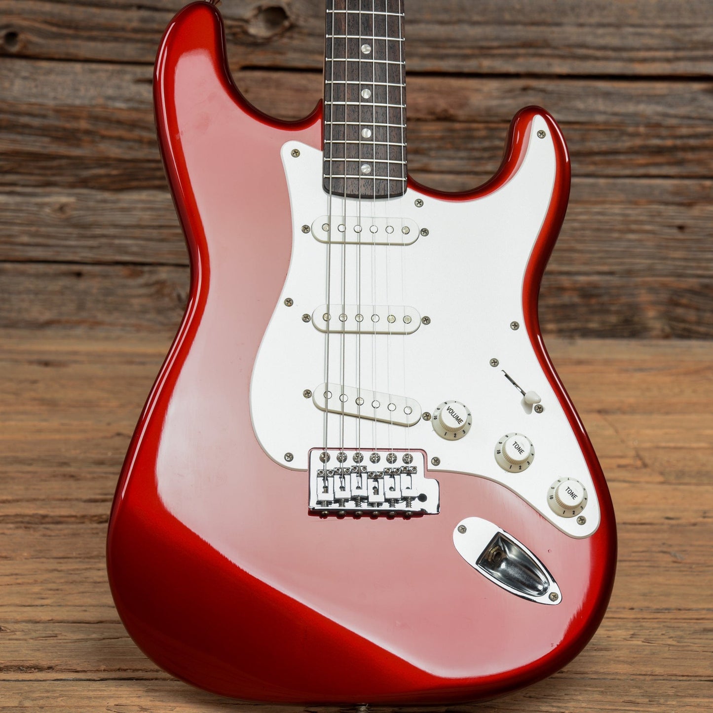 Squier Affinity Stratocaster Metallic Red Electric Guitars / Solid Body