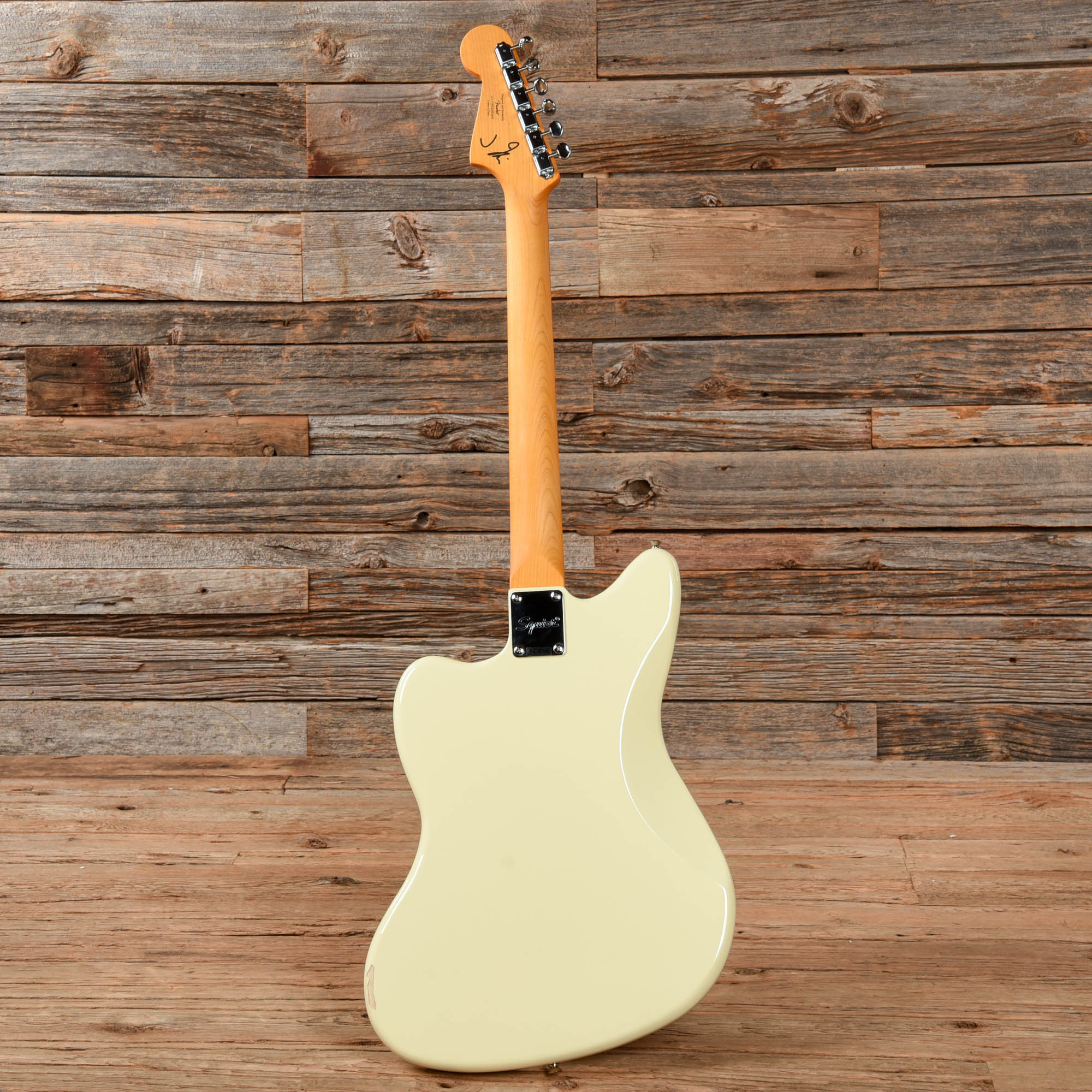 Squier Artist J Mascis Jazzmaster Vintage White Electric Guitars / Solid Body
