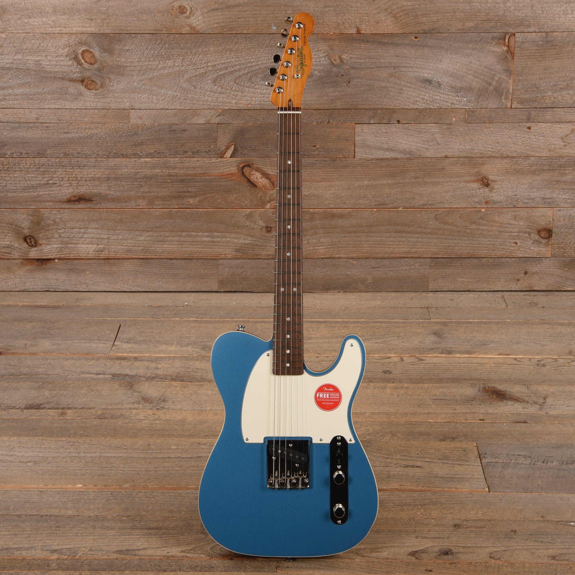 Squier Classic Vibe '60s Custom Esquire Lake Placid Blue w/3-Ply Parchment Pickguard Electric Guitars / Solid Body