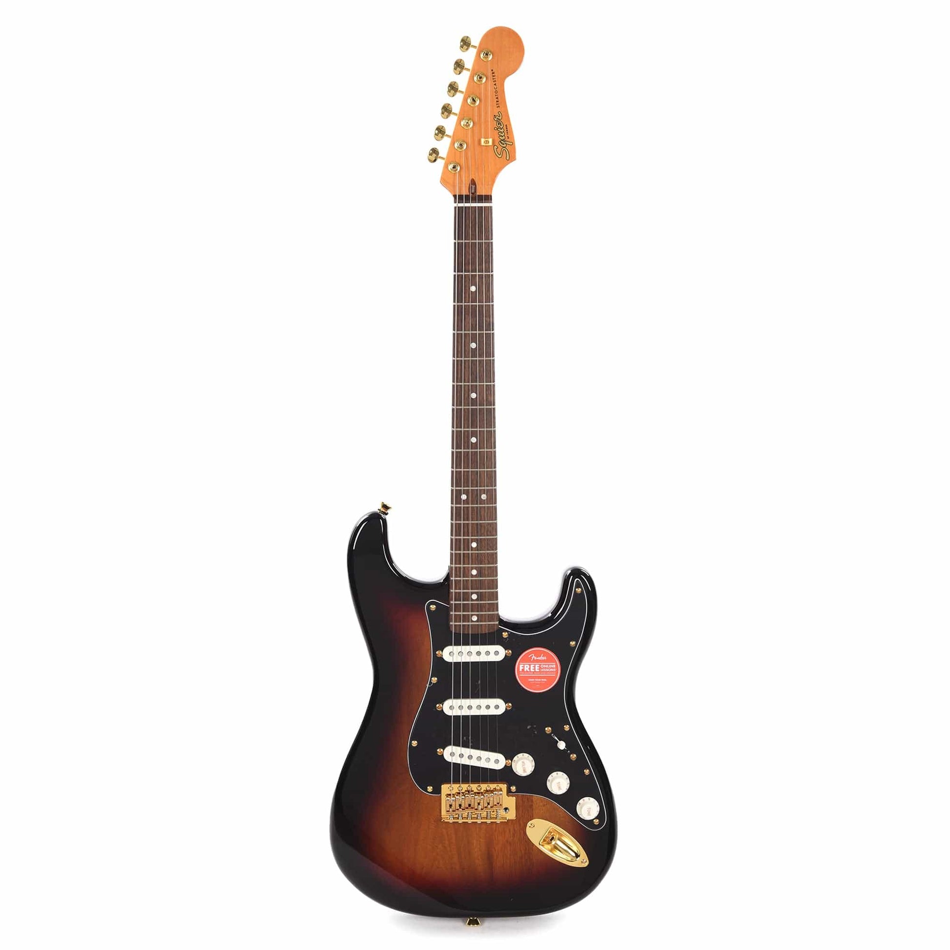 Squier Classic Vibe '60s Stratocaster 3-Color Sunburst w/Gold Hardware & Black Pickguard Electric Guitars / Solid Body
