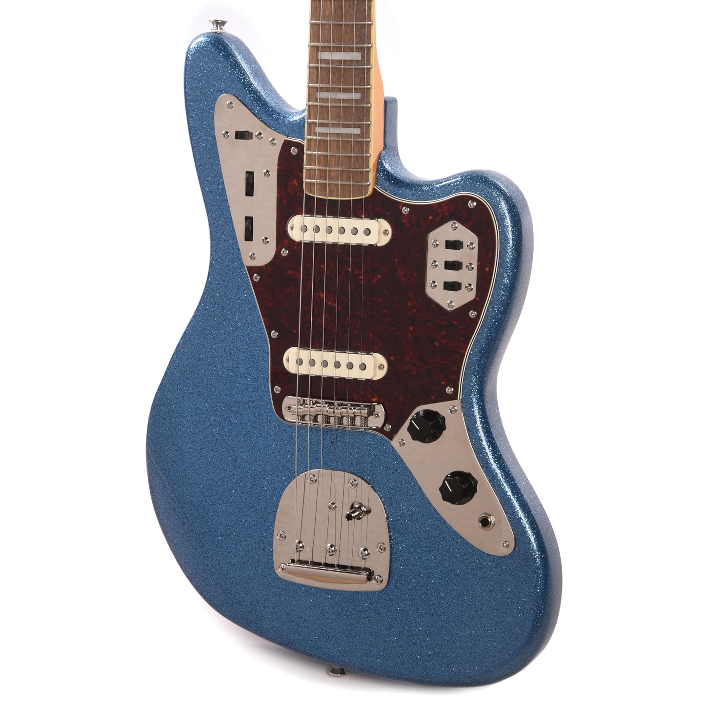 Squier Classic Vibe '70s Jaguar Blue Sparkle Electric Guitars / Solid Body