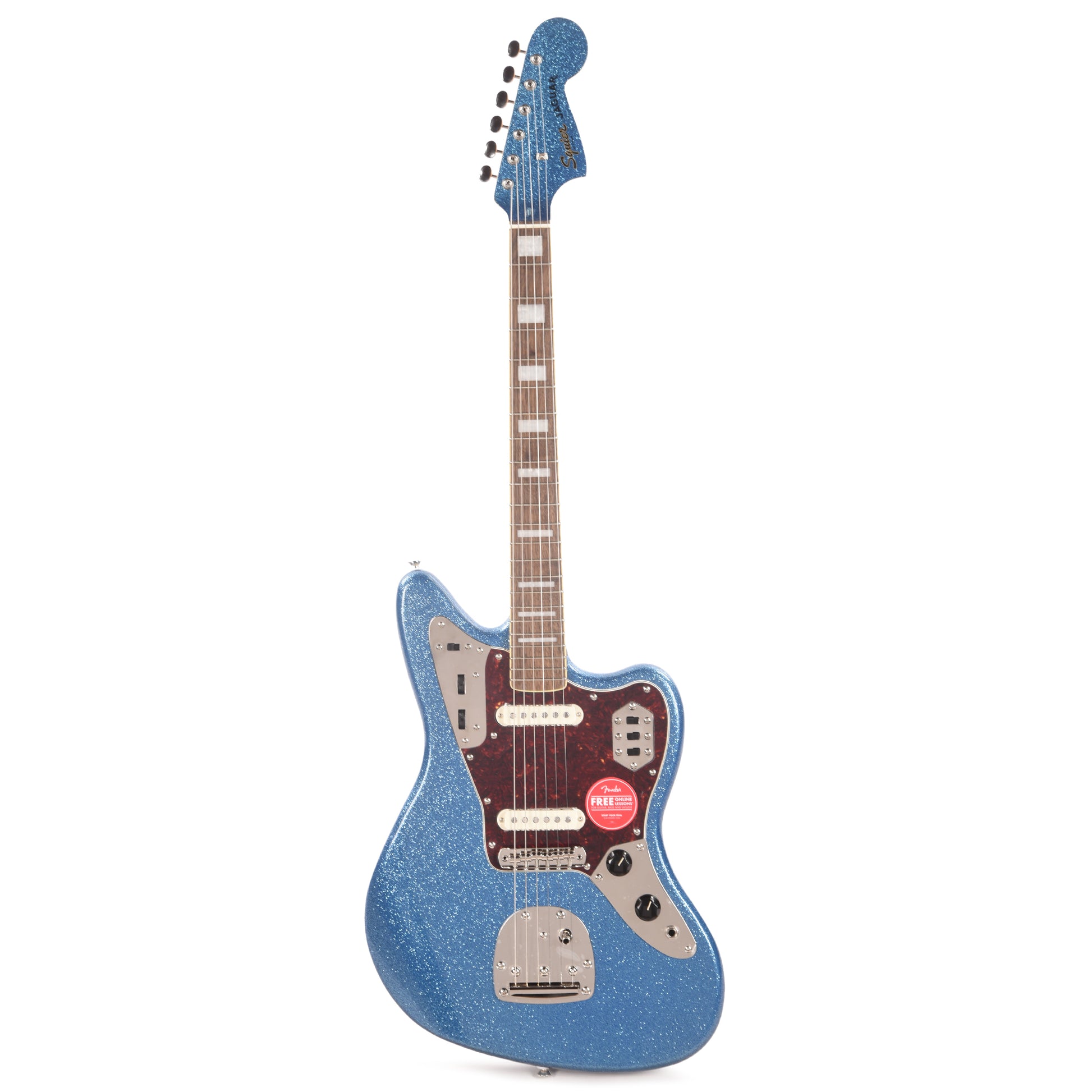 Squier Classic Vibe '70s Jaguar Blue Sparkle Electric Guitars / Solid Body