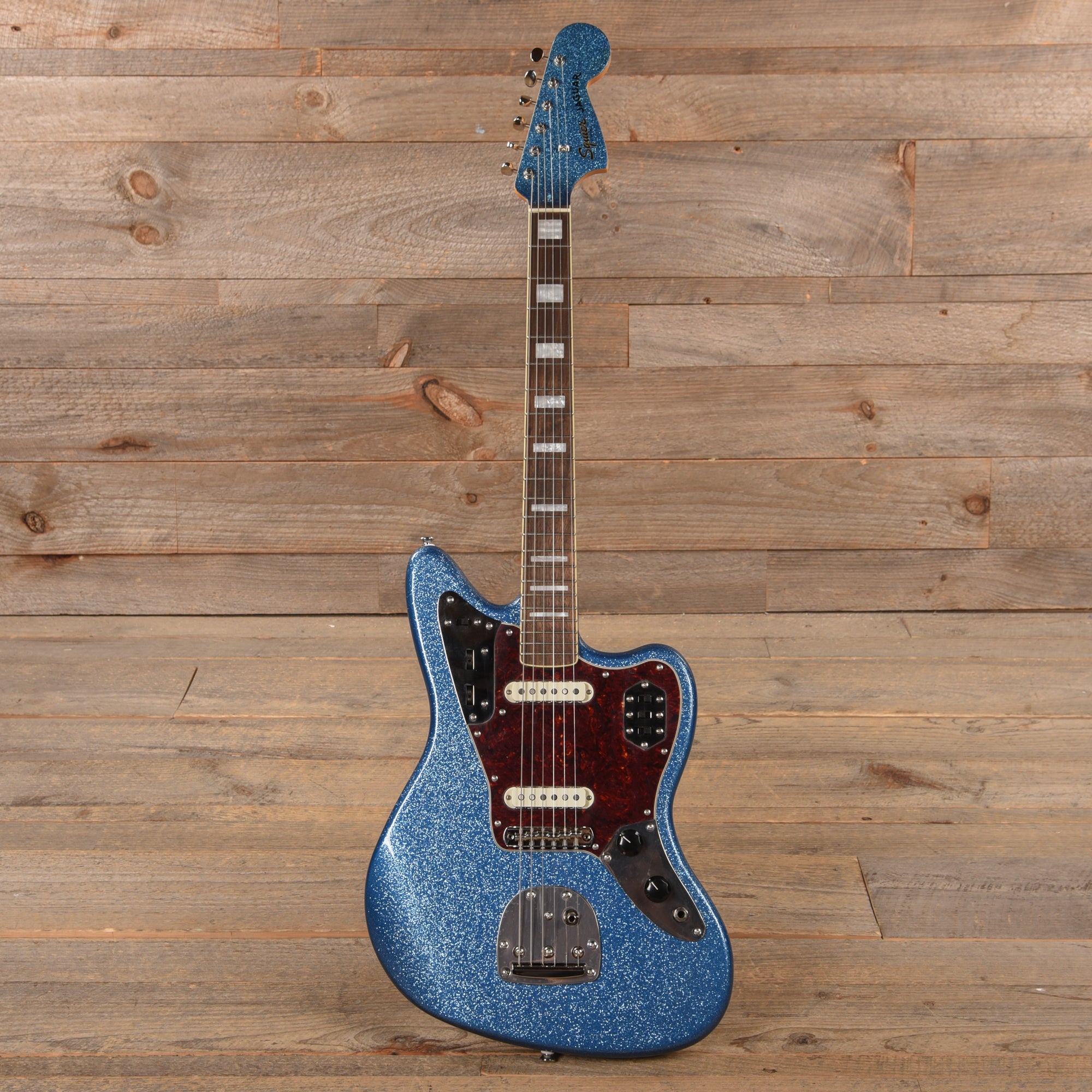 Squier Classic Vibe '70s Jaguar Blue Sparkle Electric Guitars / Solid Body