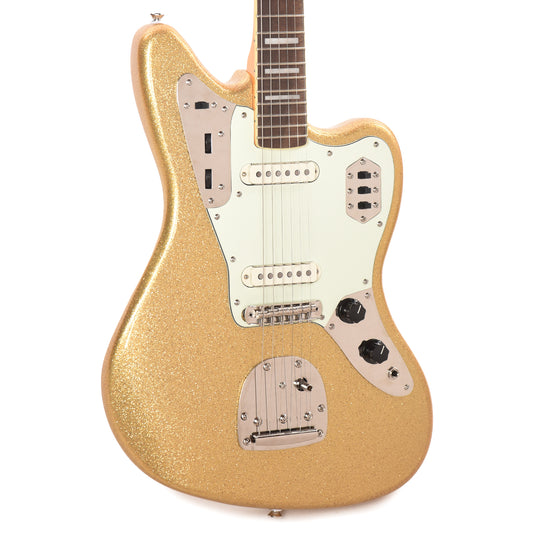 Squier Classic Vibe '70s Jaguar Gold Sparkle Electric Guitars / Solid Body