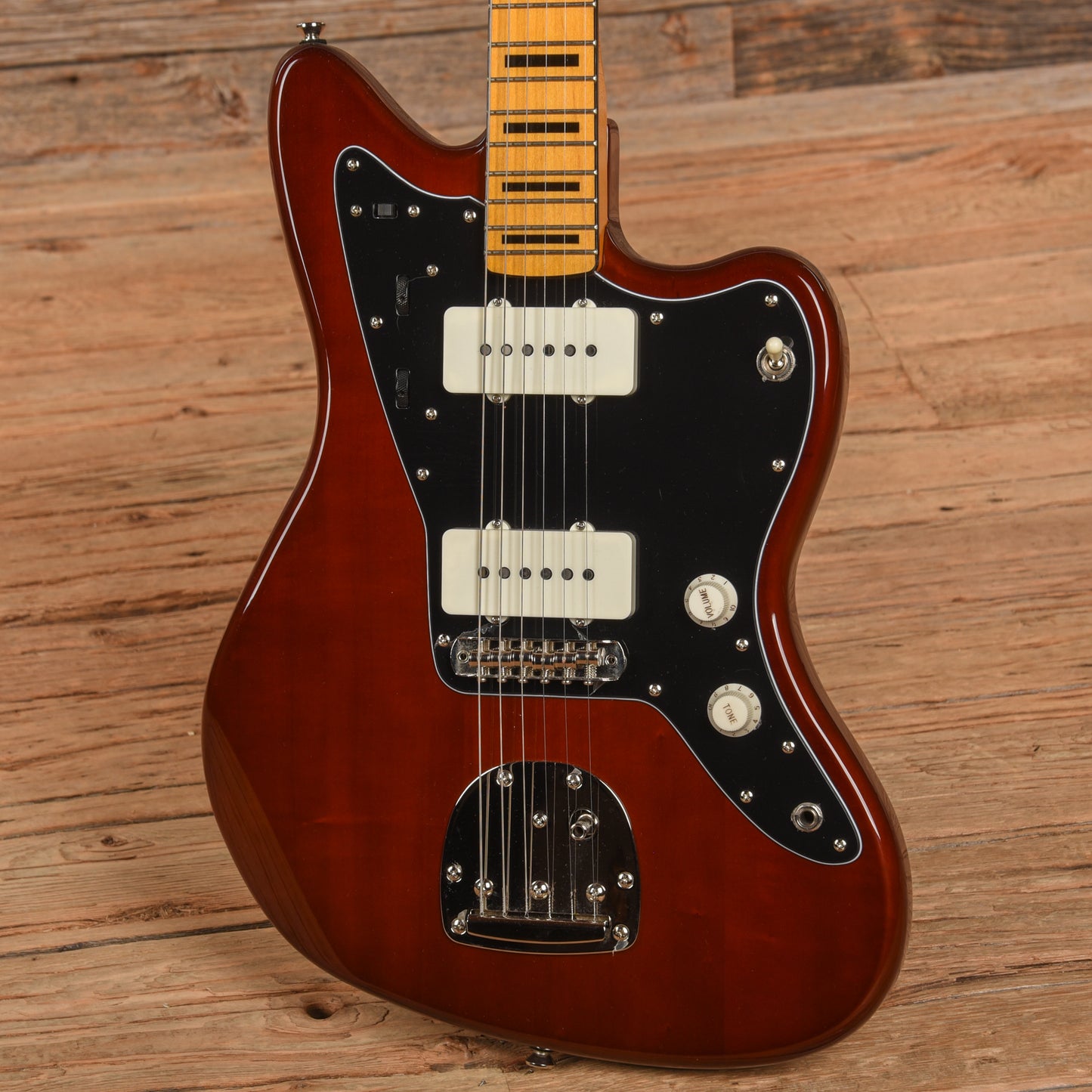 Squier Classic Vibe '70s Jazzmaster Maple Neck Walnut w/Black Blocks/Binding Electric Guitars / Solid Body