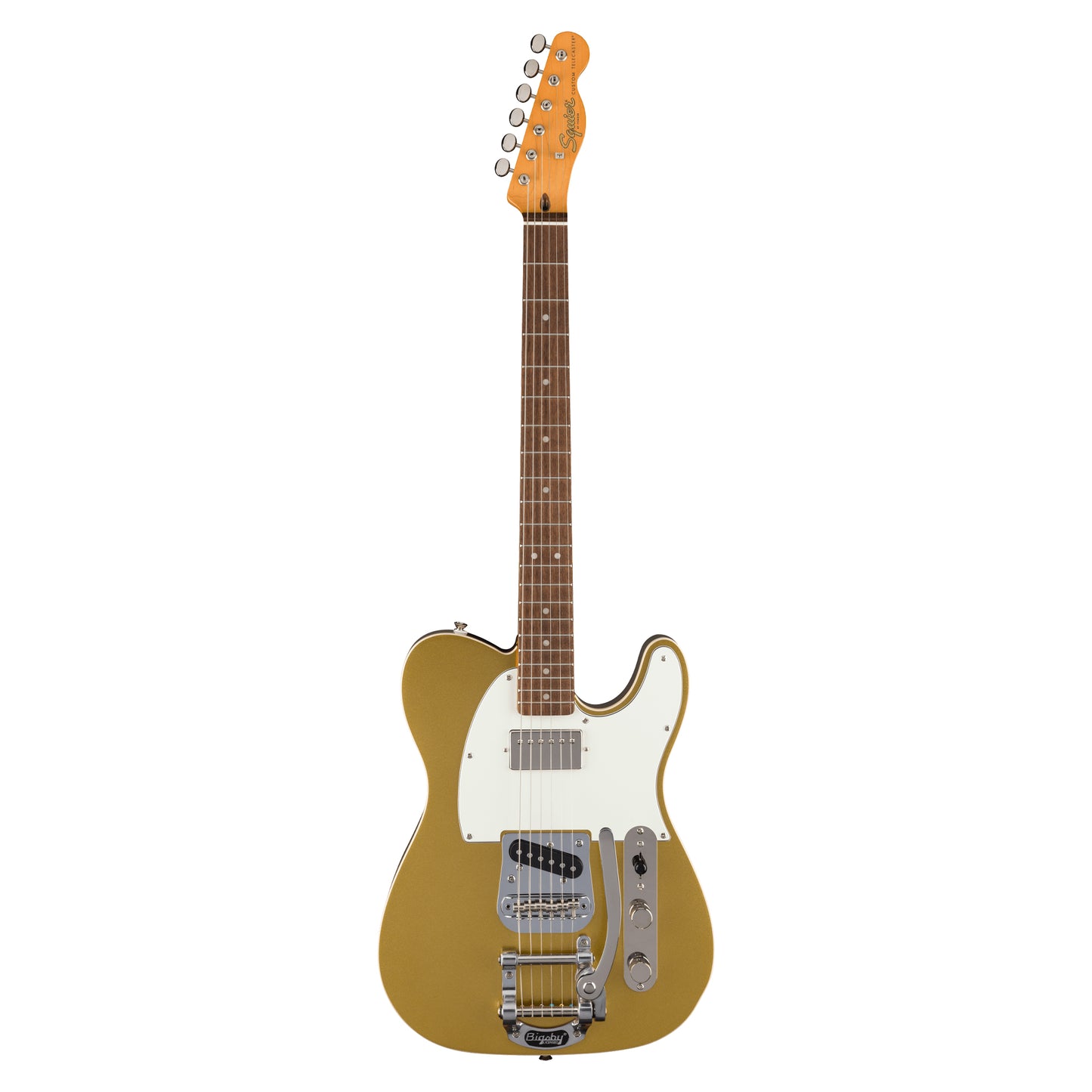Squier Classic Vibe Custom Telecaster SH Aztec Gold w/Bigsby Electric Guitars / Solid Body