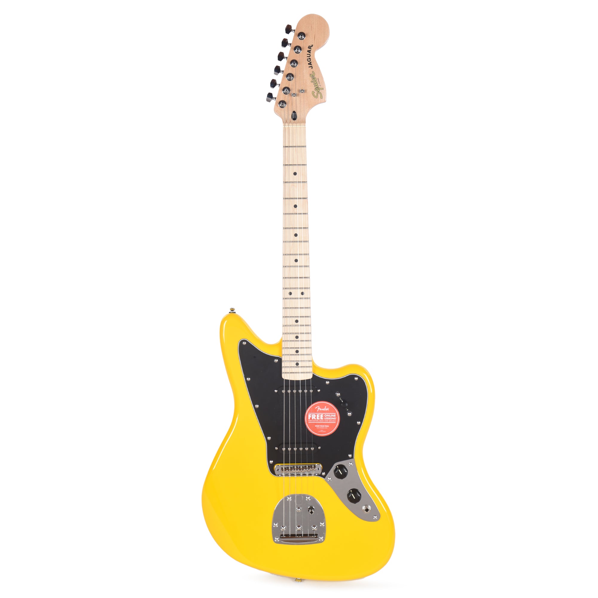 Squier FSR Affinity Jaguar Graffiti Yellow – Chicago Music Exchange