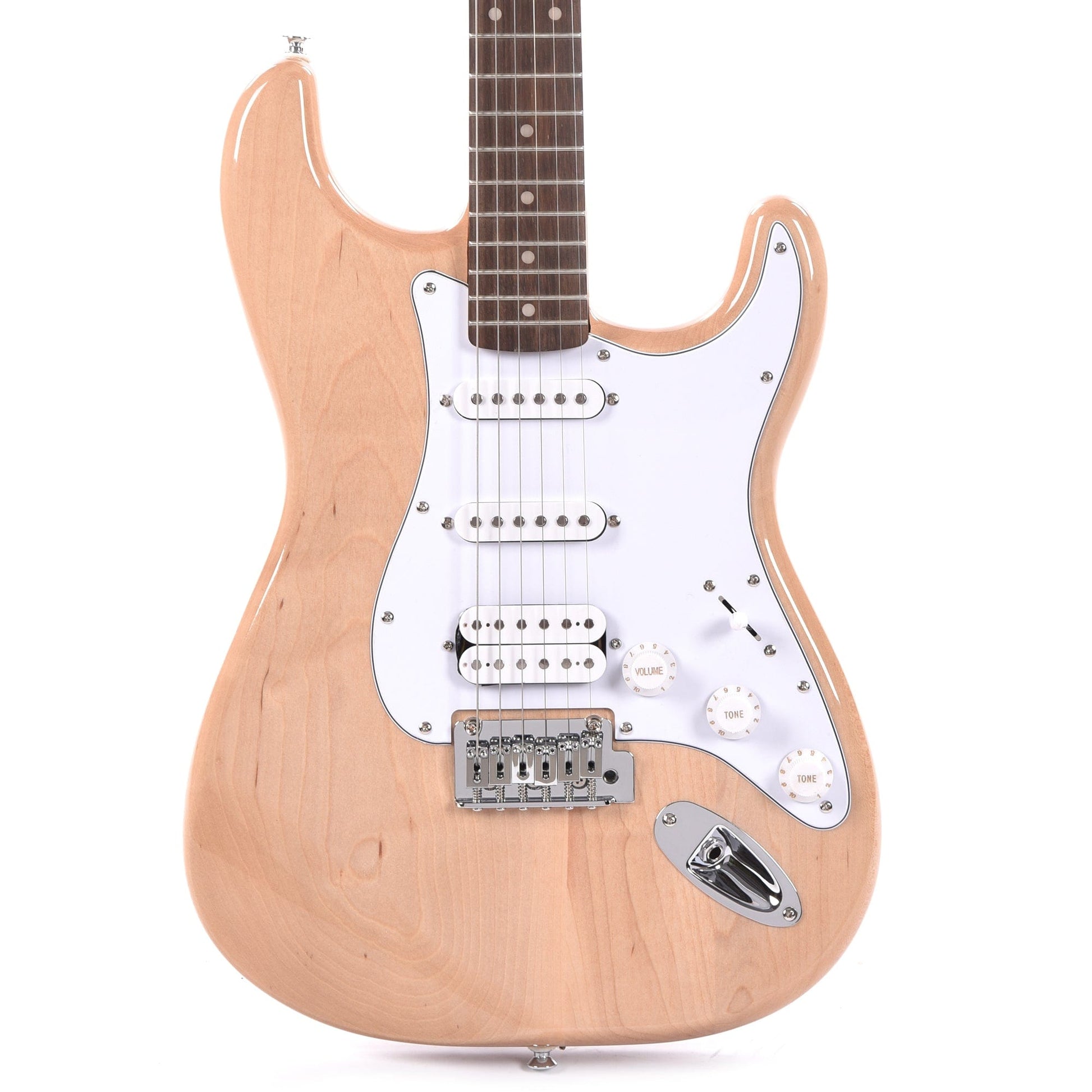 Squier FSR Affinity Series Stratocaster HSS Natural Electric Guitars / Solid Body