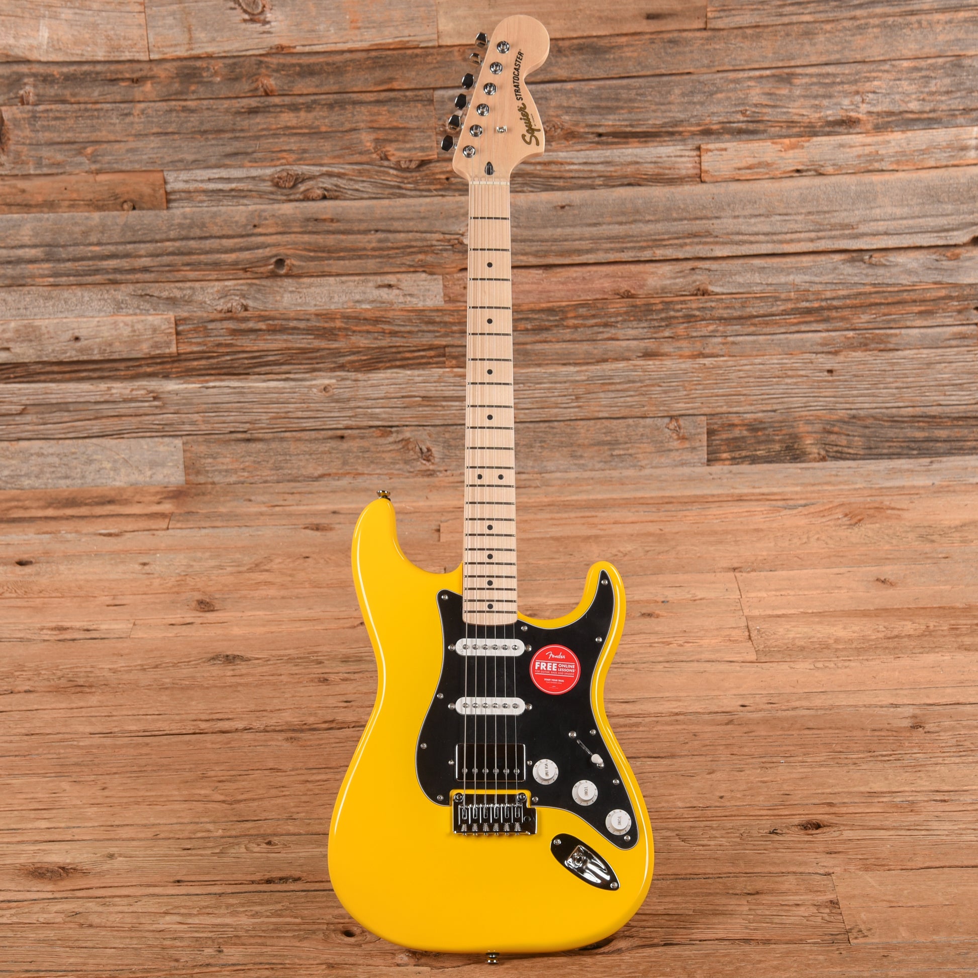 Squier FSR Affinity Stratocaster HSS Graffiti Yellow Electric Guitars / Solid Body