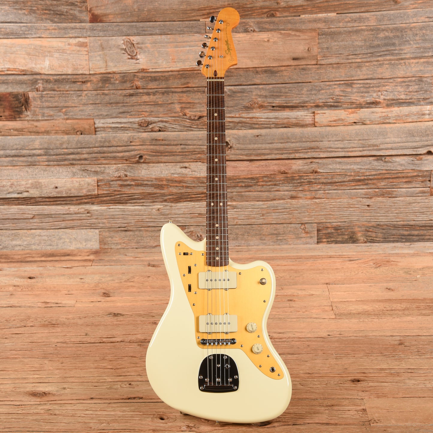 Squier J Mascis Jazzmaster Vintage White Electric Guitars / Solid Body