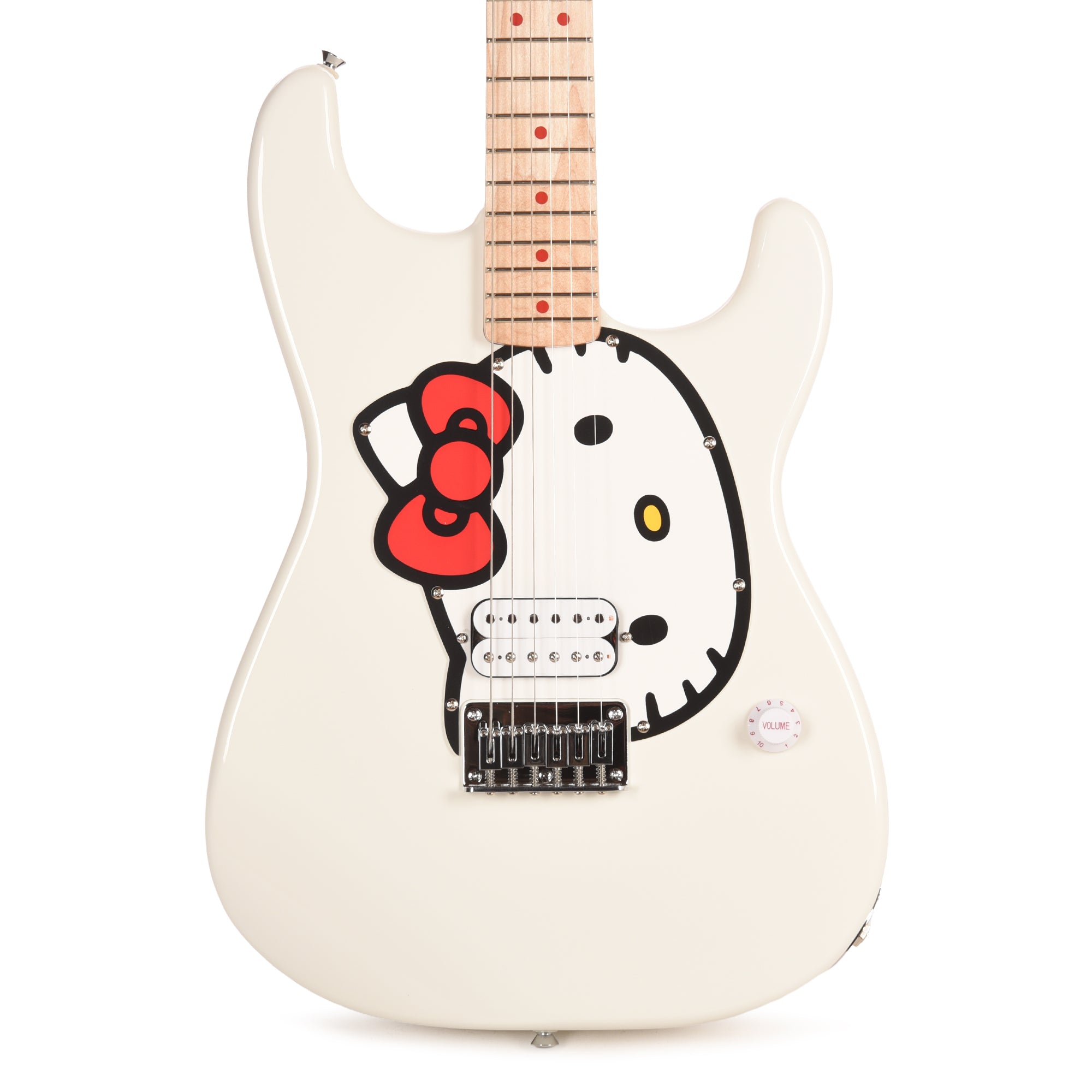 Squier Limited Edition Fender x Hello Kitty White Stratocaster White Electric Guitars / Solid Body