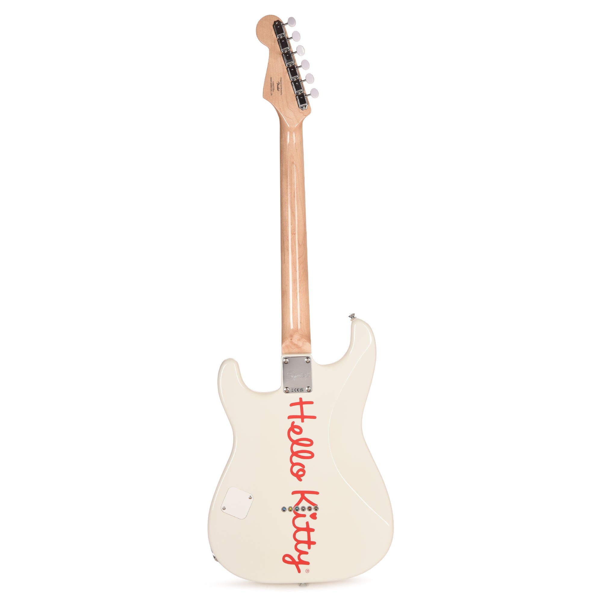 Squier Limited Edition Fender x Hello Kitty White Stratocaster White Electric Guitars / Solid Body