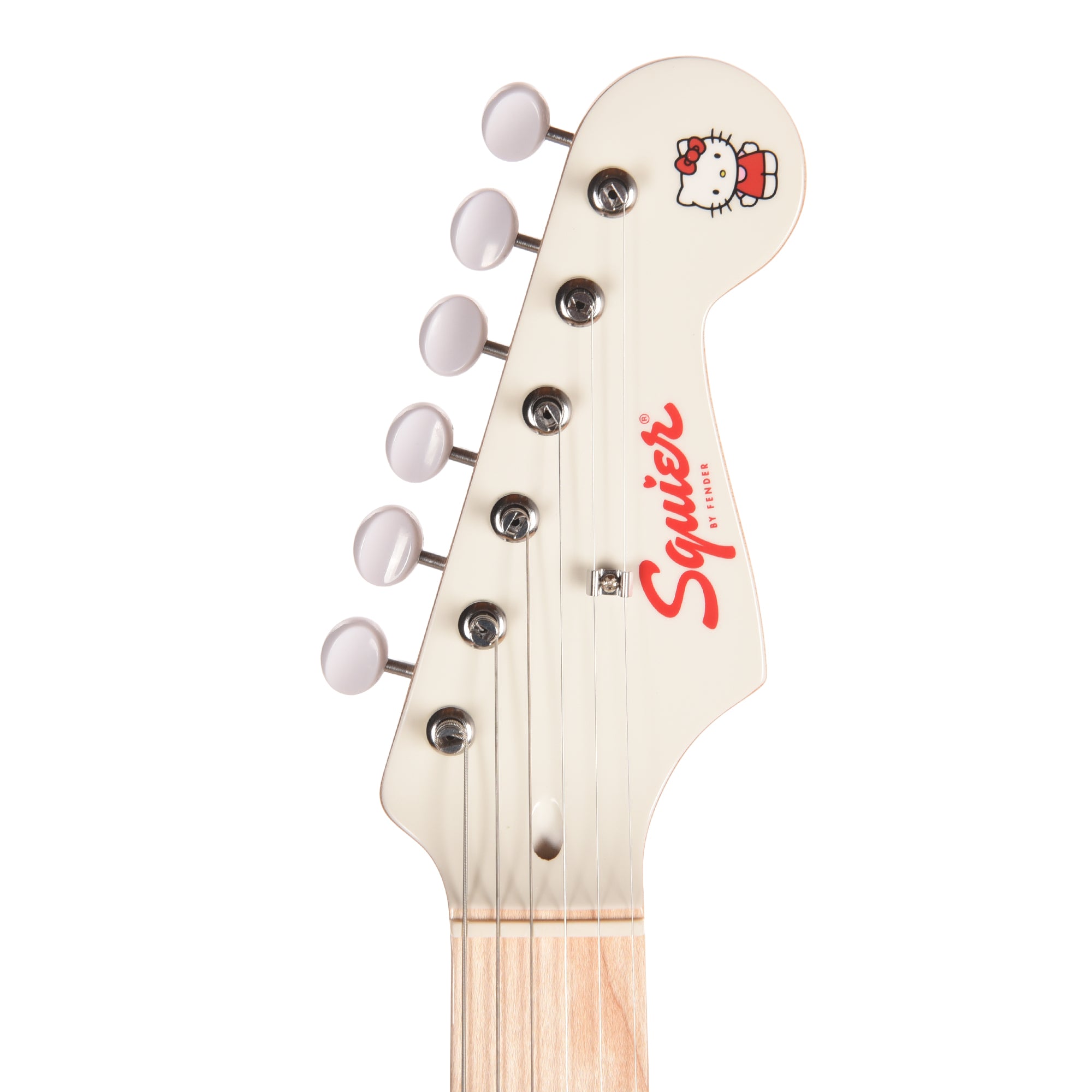 Squier Limited Edition Fender x Hello Kitty White Stratocaster White Electric Guitars / Solid Body
