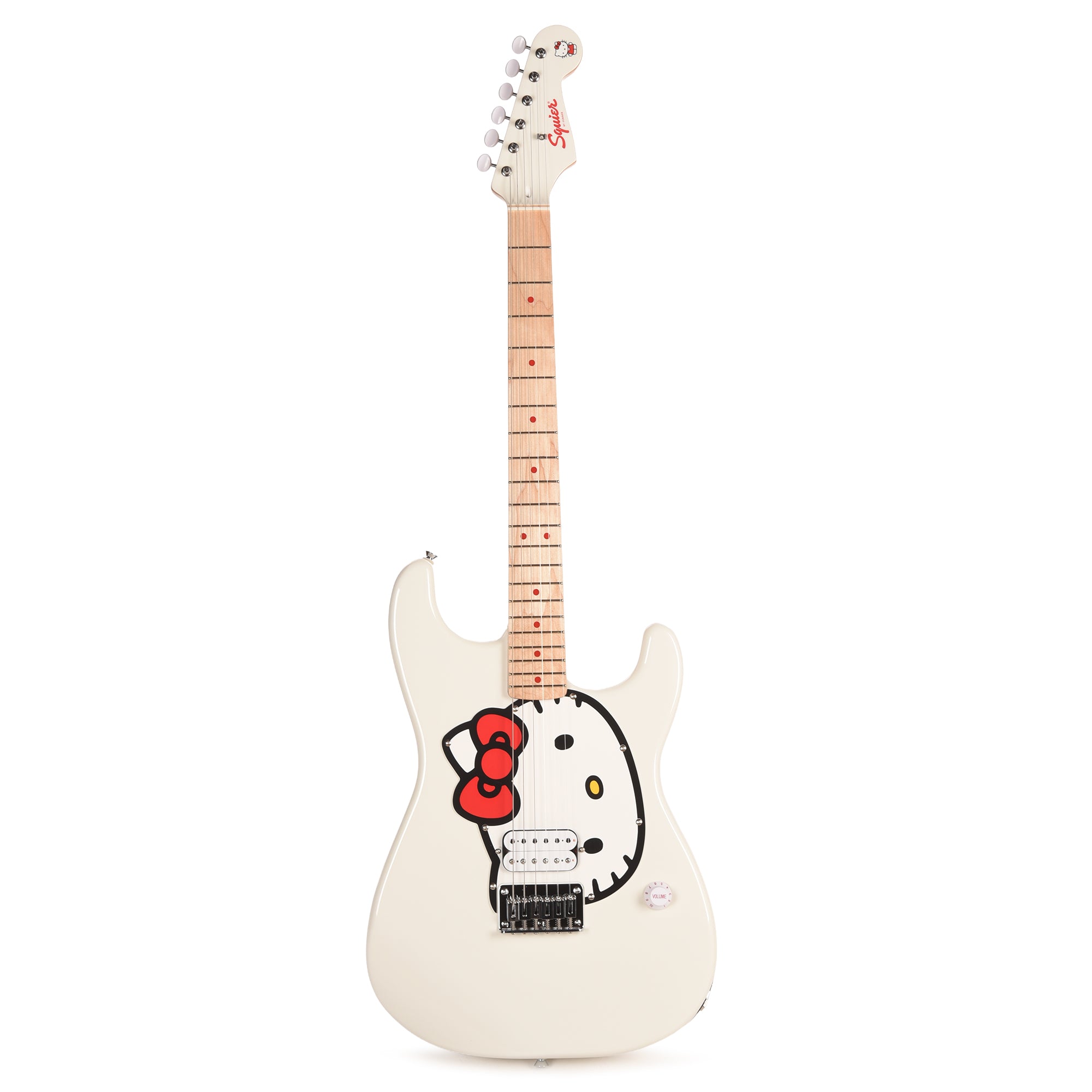 Squier Limited Edition Fender x Hello Kitty White Stratocaster White Electric Guitars / Solid Body