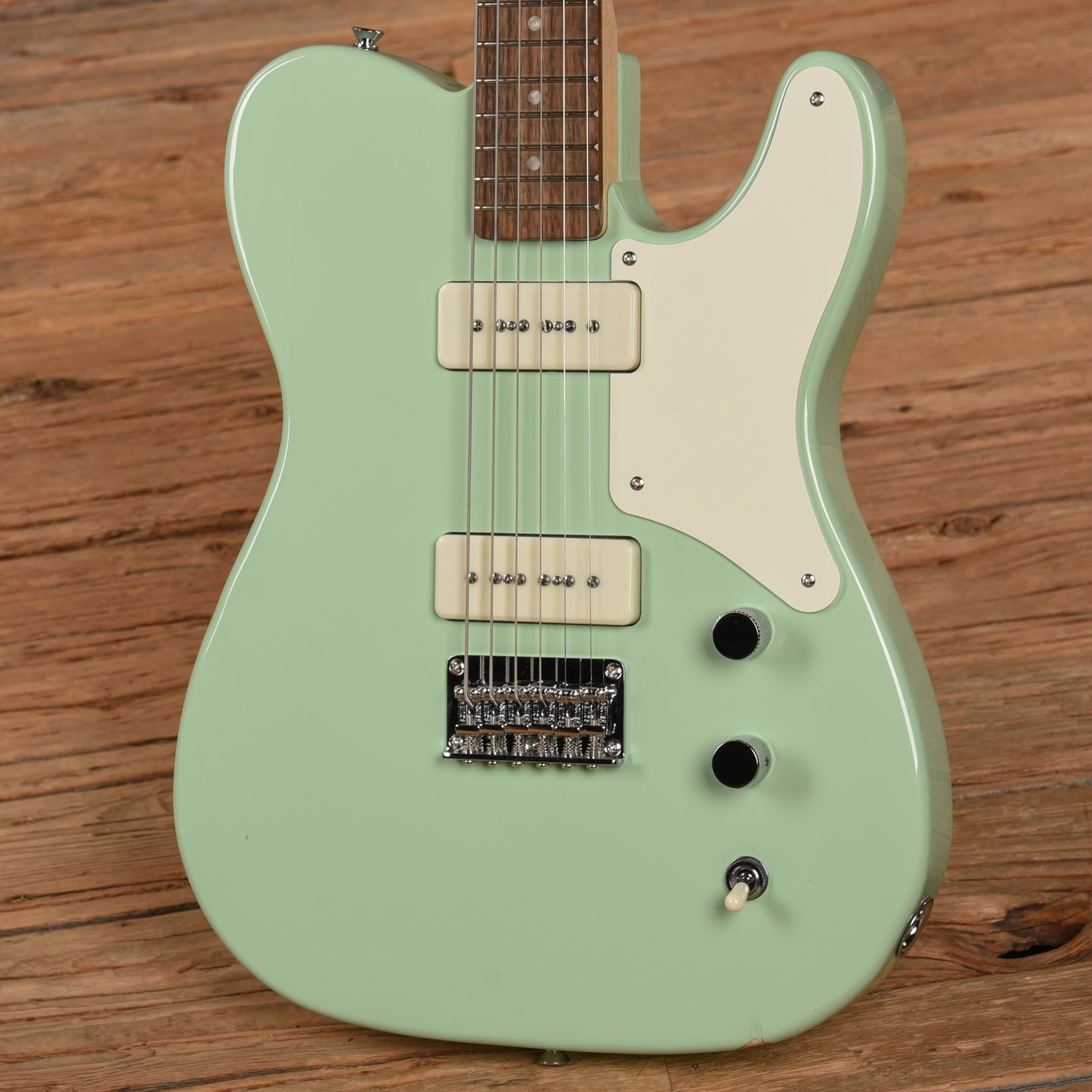 Squier Paranormal Baritone Cabronita Telecaster Surf Green 2021 Electric Guitars / Solid Body