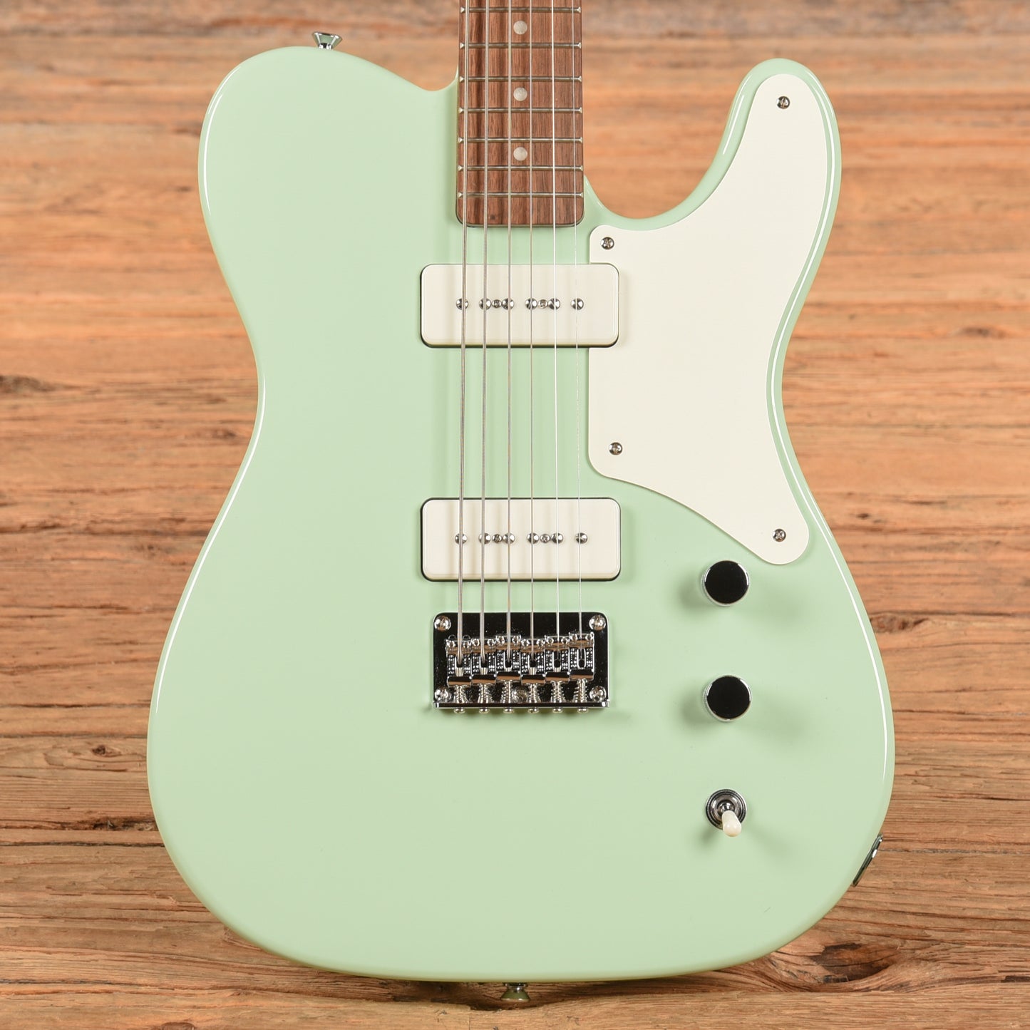 Squier Paranormal Cabronita Baritone Telecaster Surf Green 2021 Electric Guitars / Solid Body