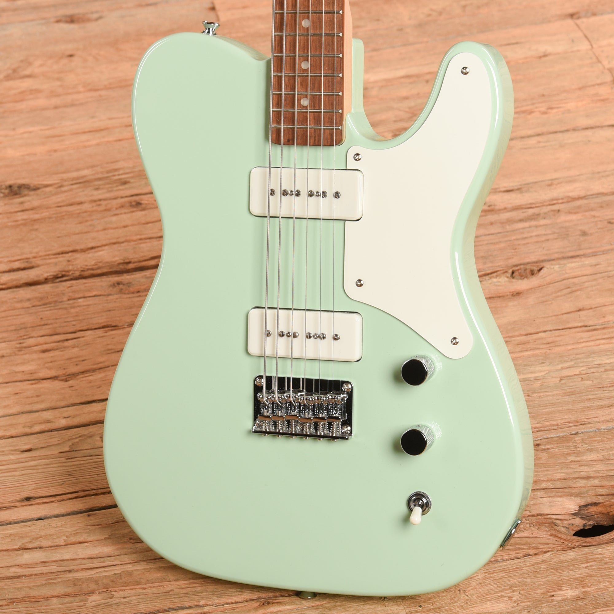 Squier Paranormal Cabronita Baritone Telecaster Surf Green 2021 Electric Guitars / Solid Body