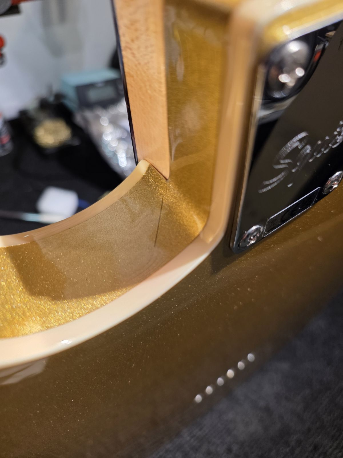 Squier Paranormal Custom Nashville Stratocaster Aztec Gold Electric Guitars / Solid Body