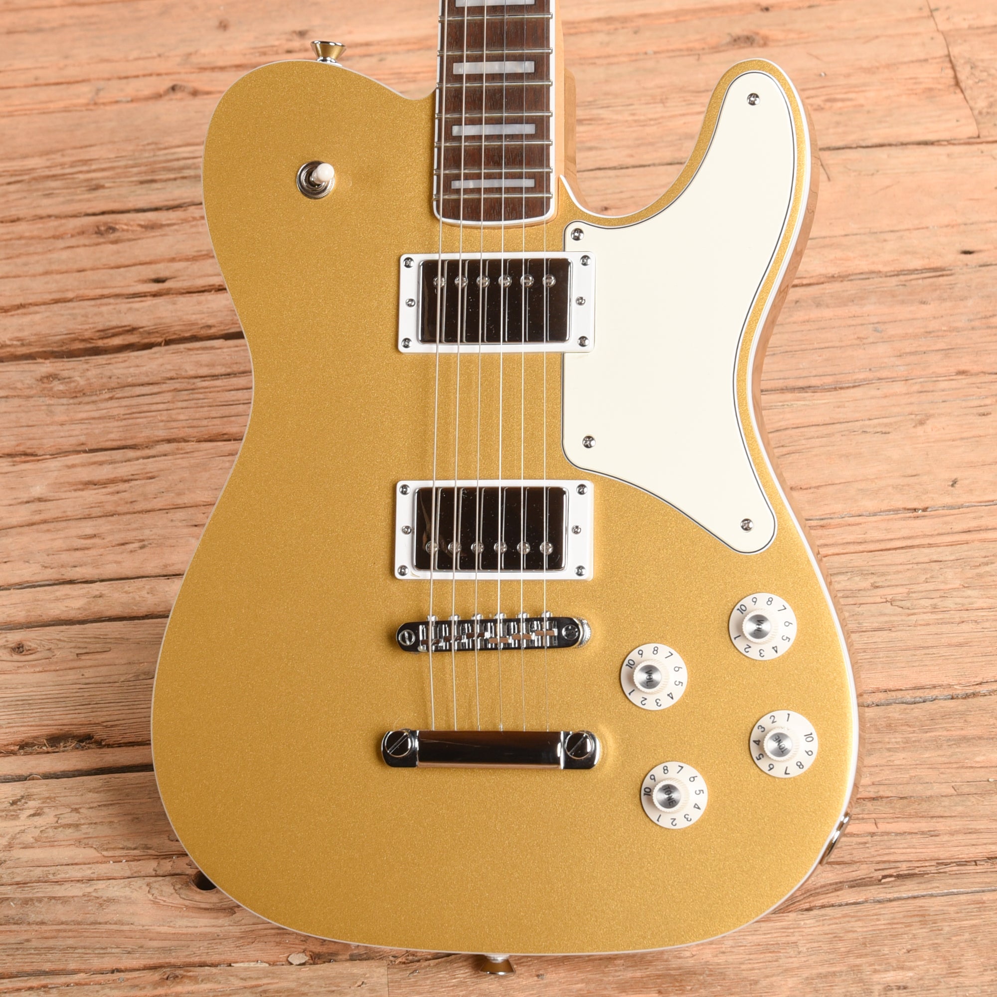 Squier Paranormal Troublemaker Telecaster Deluxe Aztec Gold 2024 Electric Guitars / Solid Body